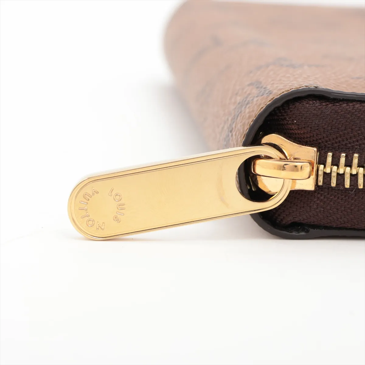 Monogram Reverse Zippy Wallet M82444 Brown Round Zip Wallet (RFID detected) — view 14