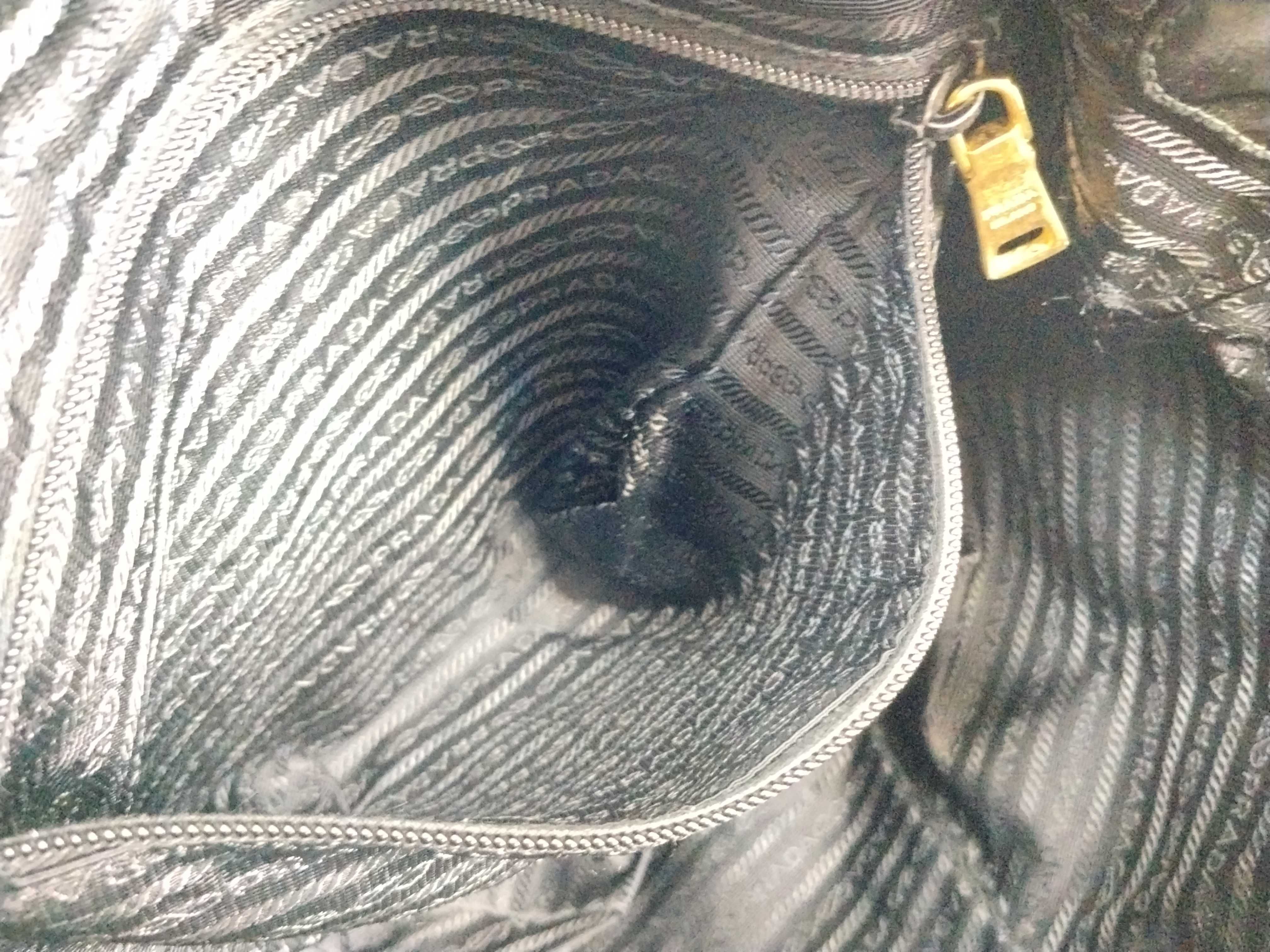 Nylon Prada Saffiano Combination 2-Way Tote Bag — view 12