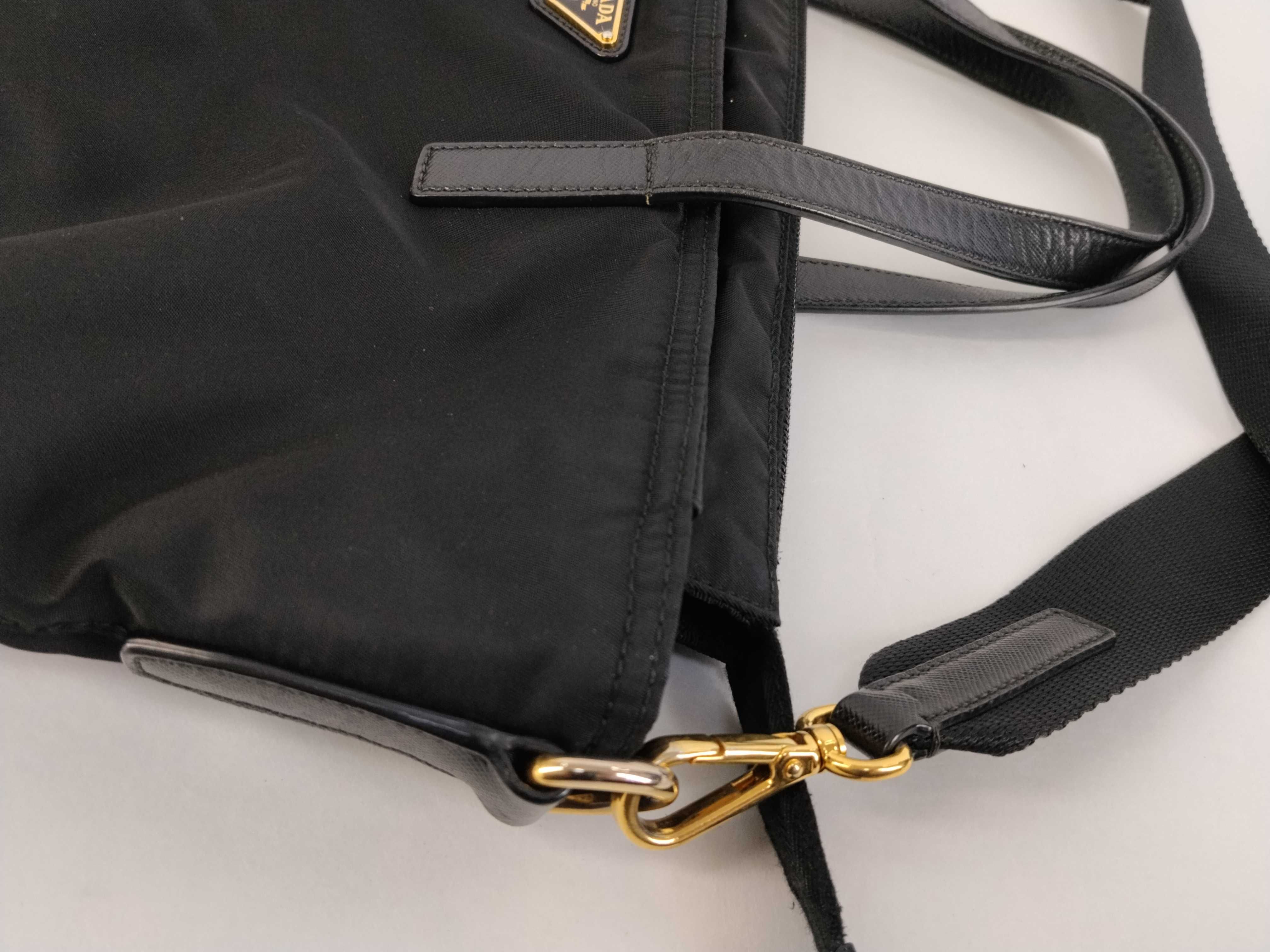 Nylon Prada Saffiano Combination 2-Way Tote Bag — view 6