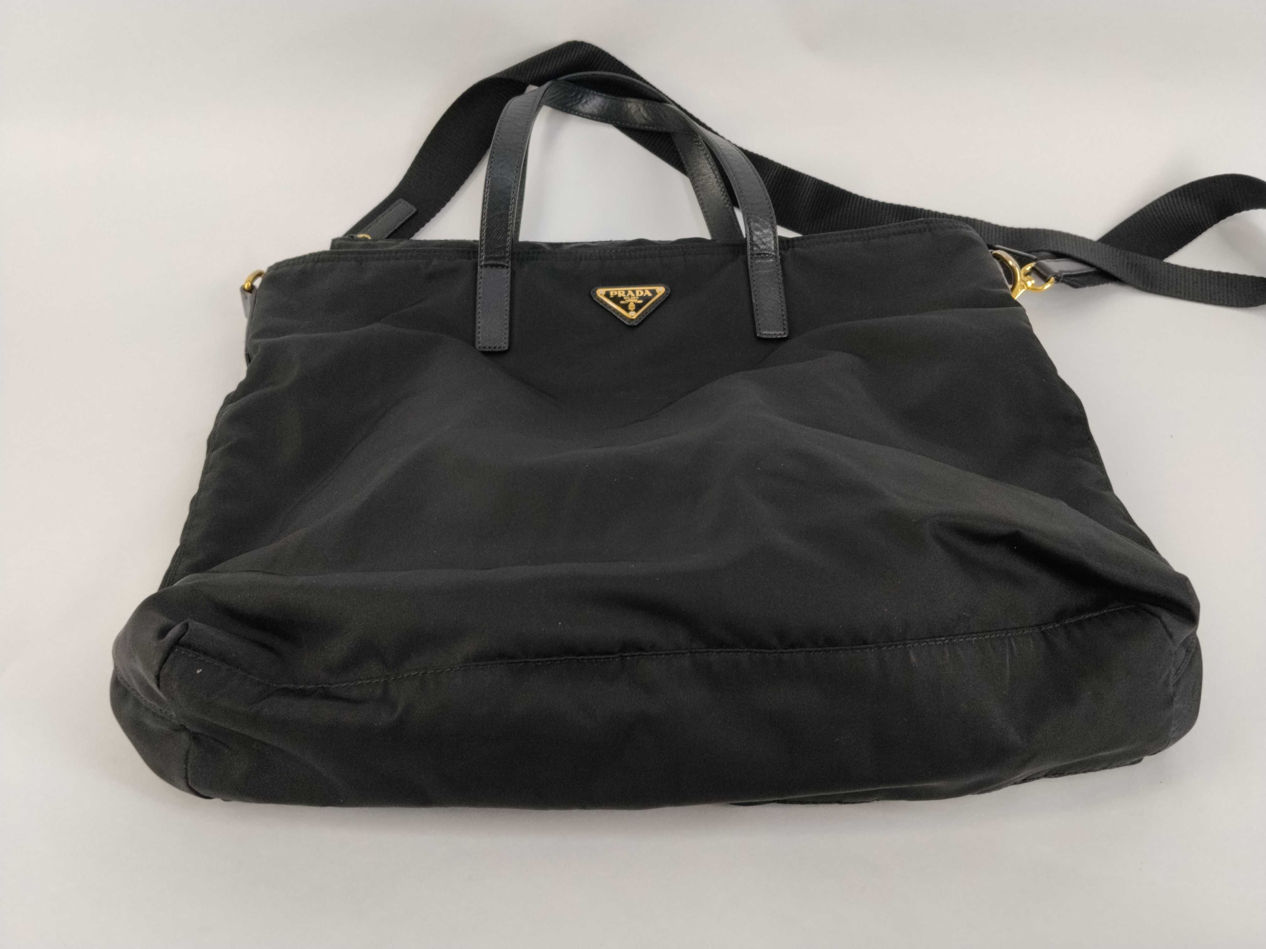 Nylon Prada Saffiano Combination 2-Way Tote Bag — view 8