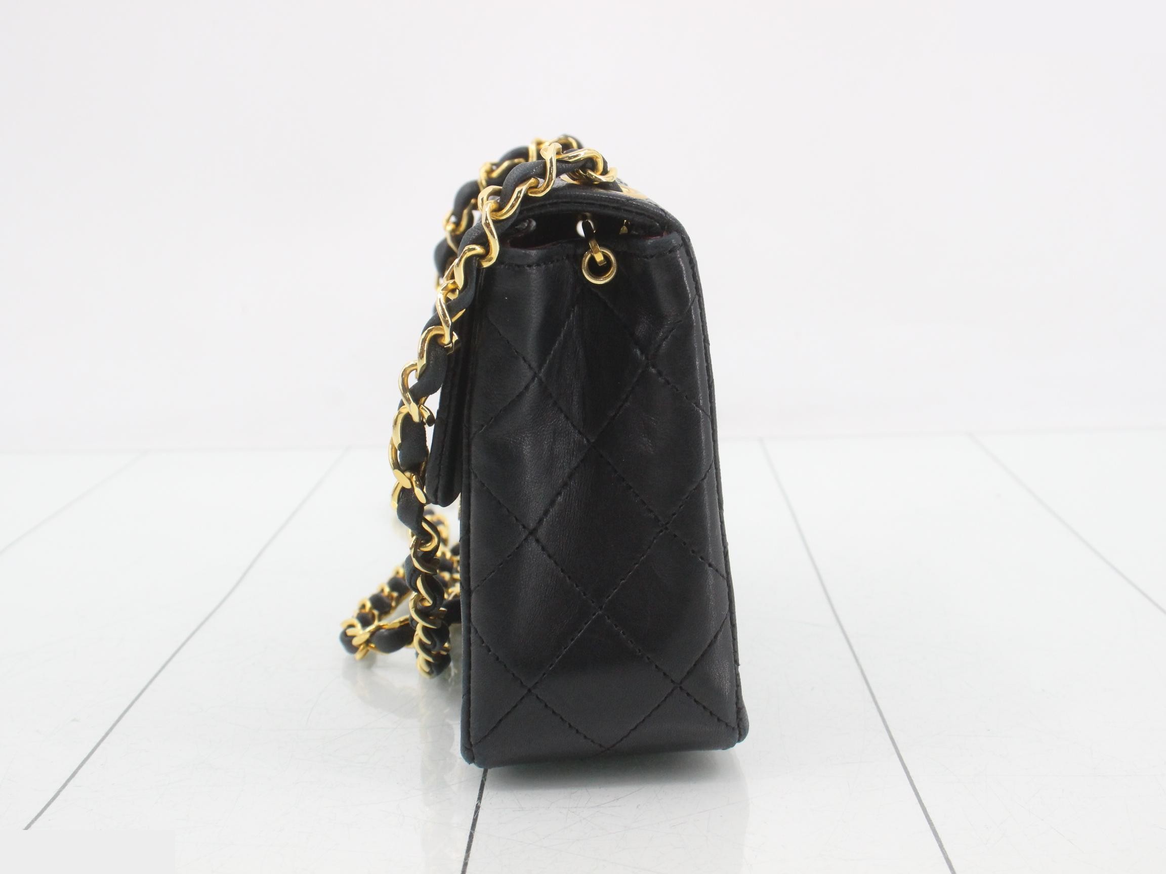 Mini Matelassé Lambskin Chain Shoulder Bag (Series 0) — view 3