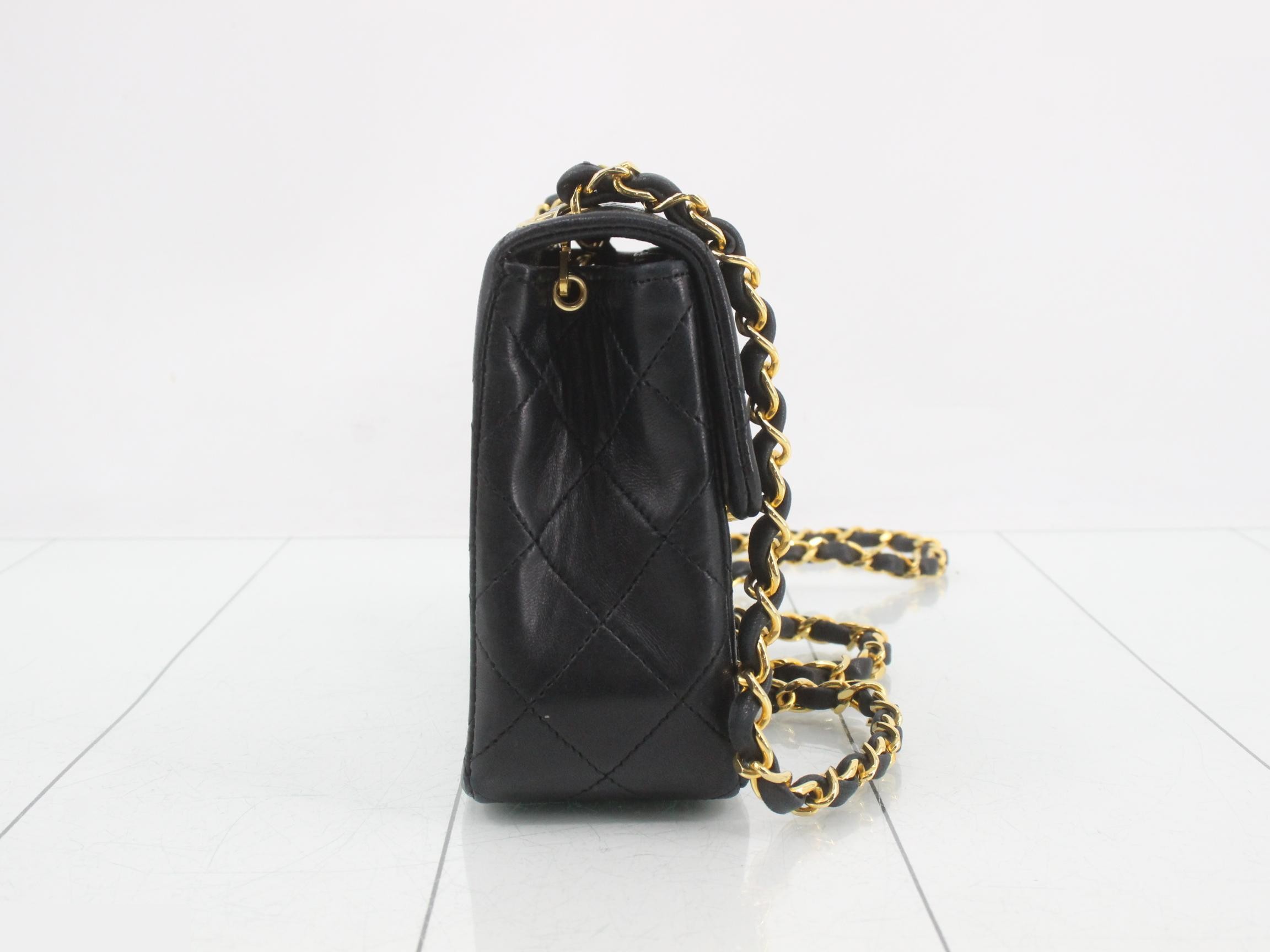 Mini Matelassé Lambskin Chain Shoulder Bag (Series 0) — view 4