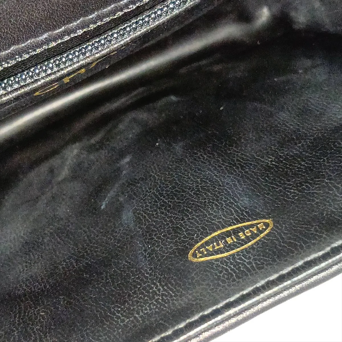 Chevron Lambskin Waist Pouch, Black with Gold Hardware, Item No. 1967629, Series 1 — view 12