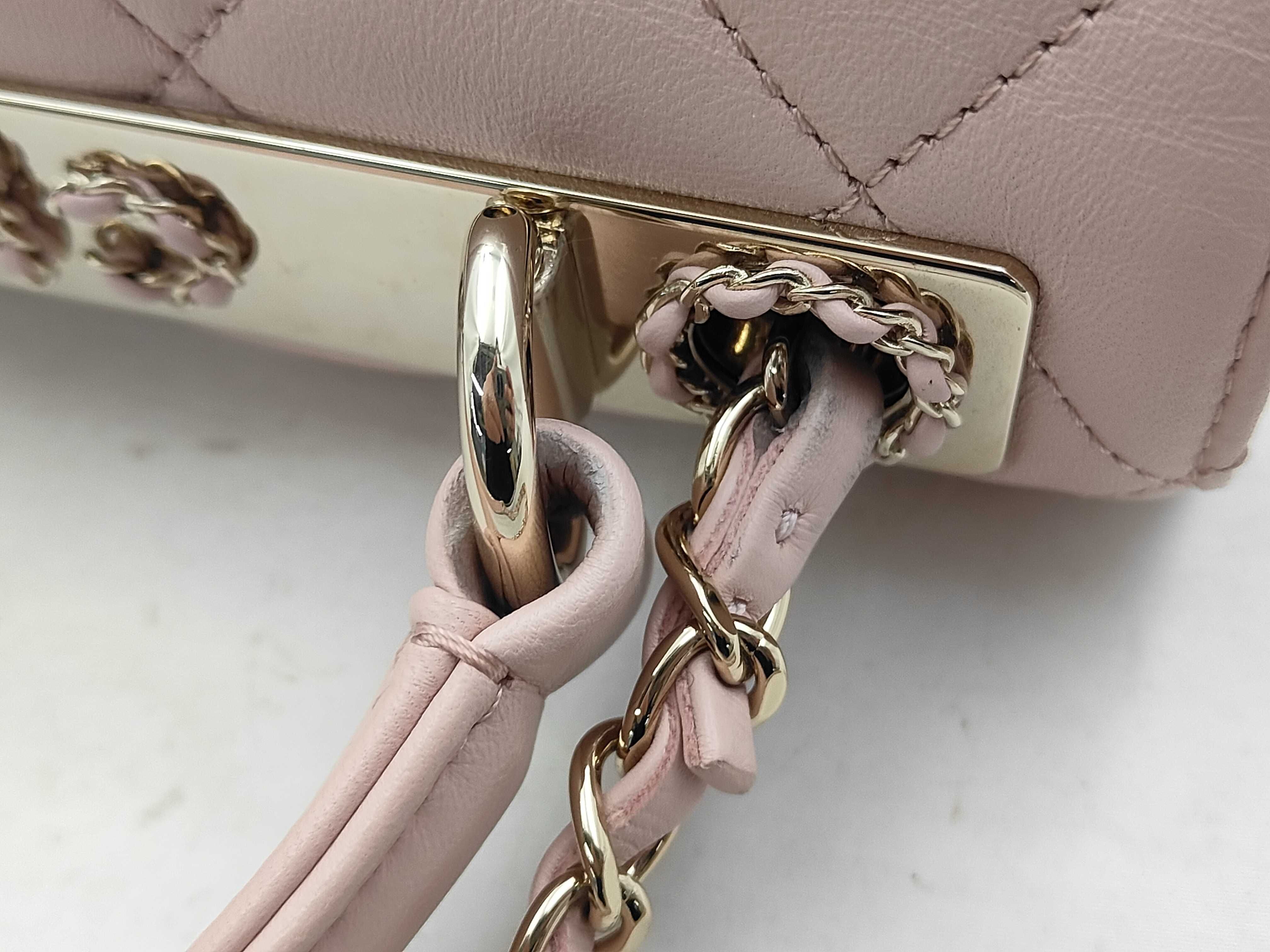 Top Handle Chain Shoulder Bag, Pink, NAJ5J343 — view 5