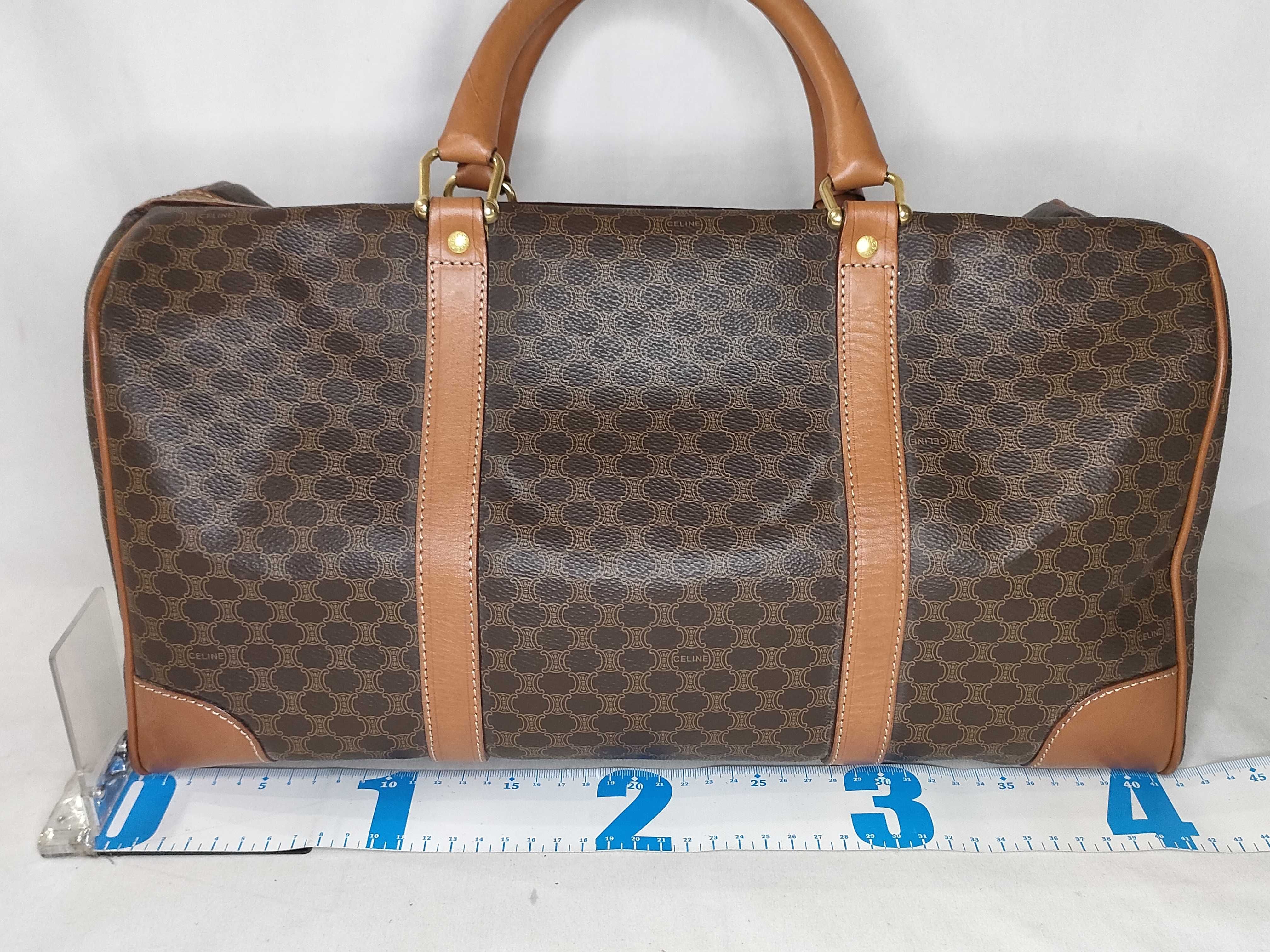 Macadam PVC x Leather Boston Bag (Brown x Beige) — view 2