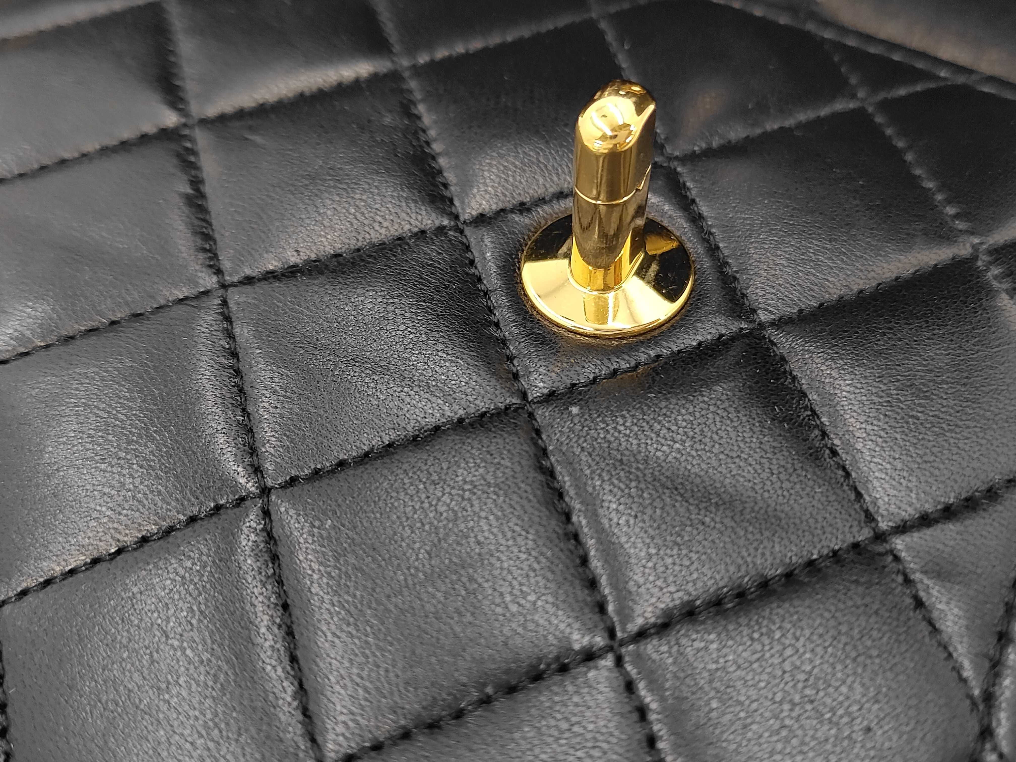Lambskin Matelassé Double Turnlock 2-Way Shoulder Bag — view 12
