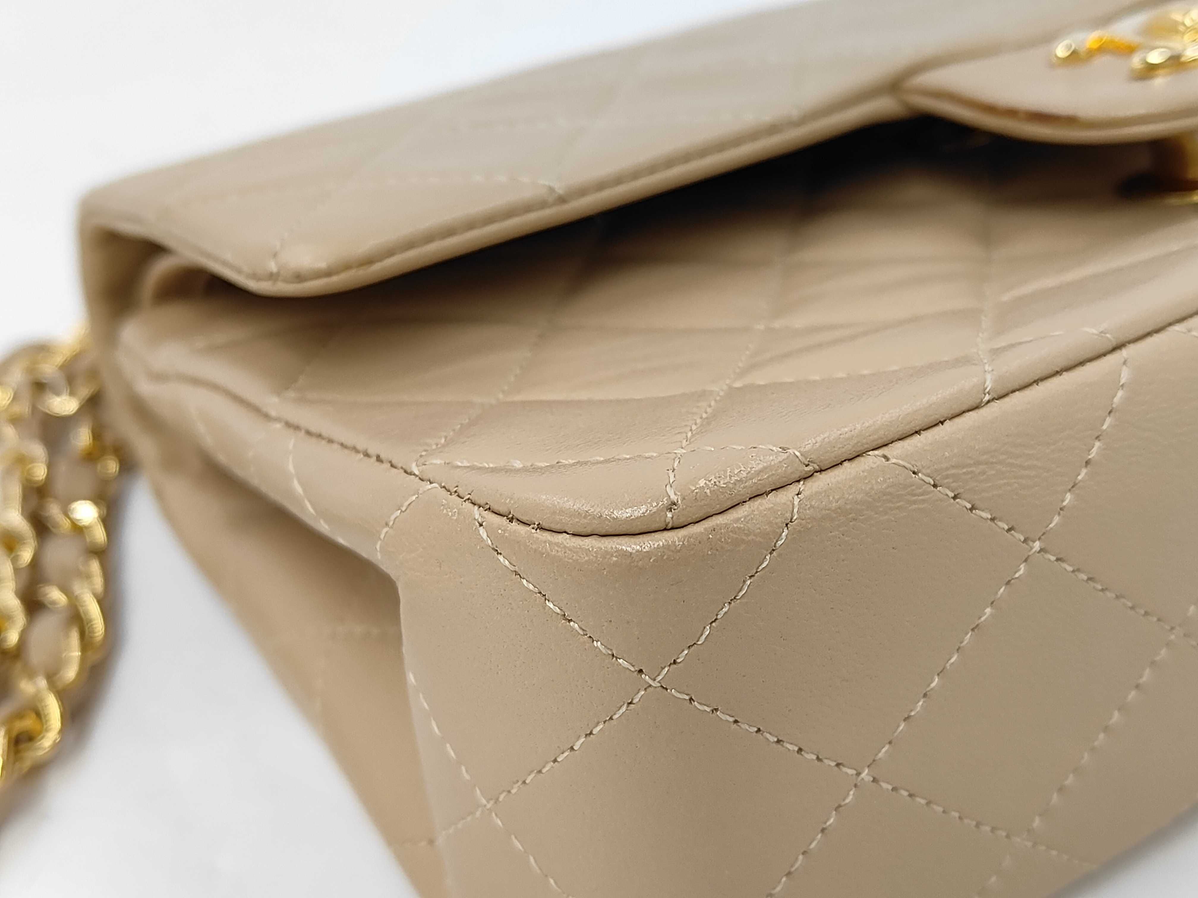 Matelassé 23 Lambskin Double Flap Double Chain Shoulder Bag — view 7