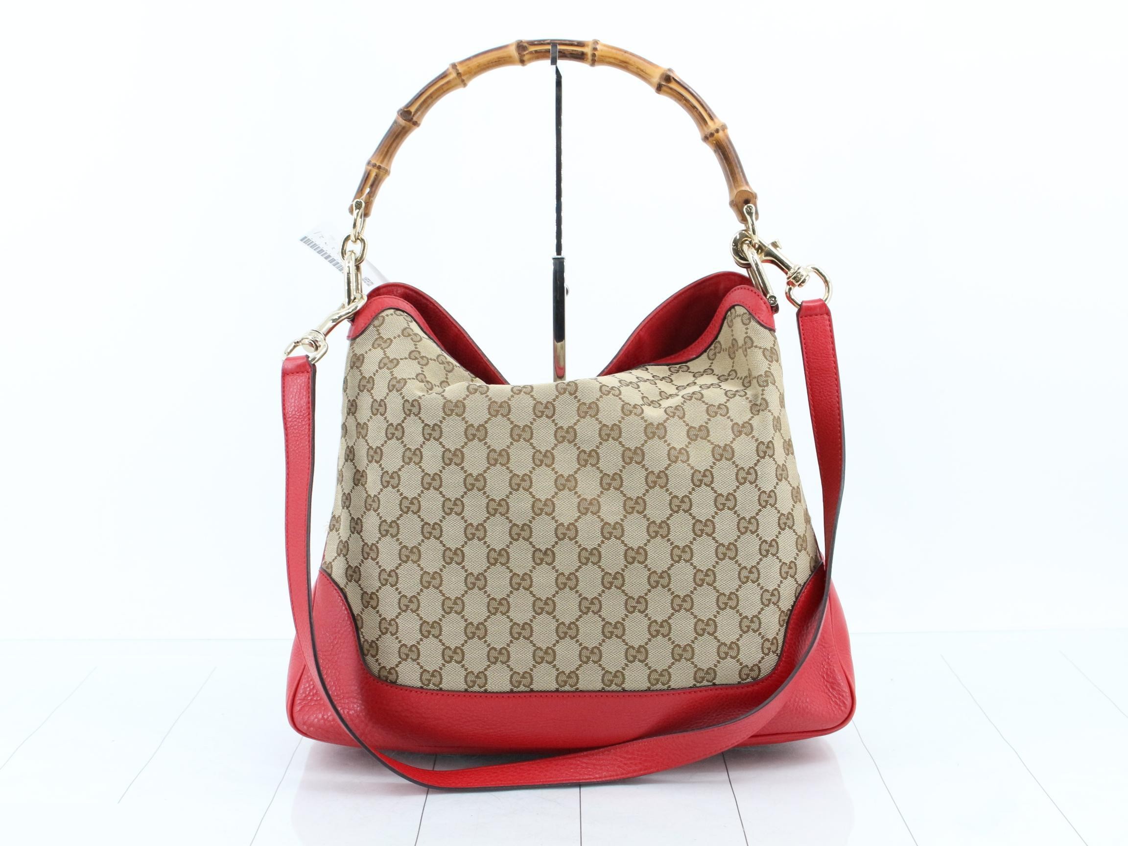 GG Canvas (Bag) - Bamboo Tote Bag — view 2