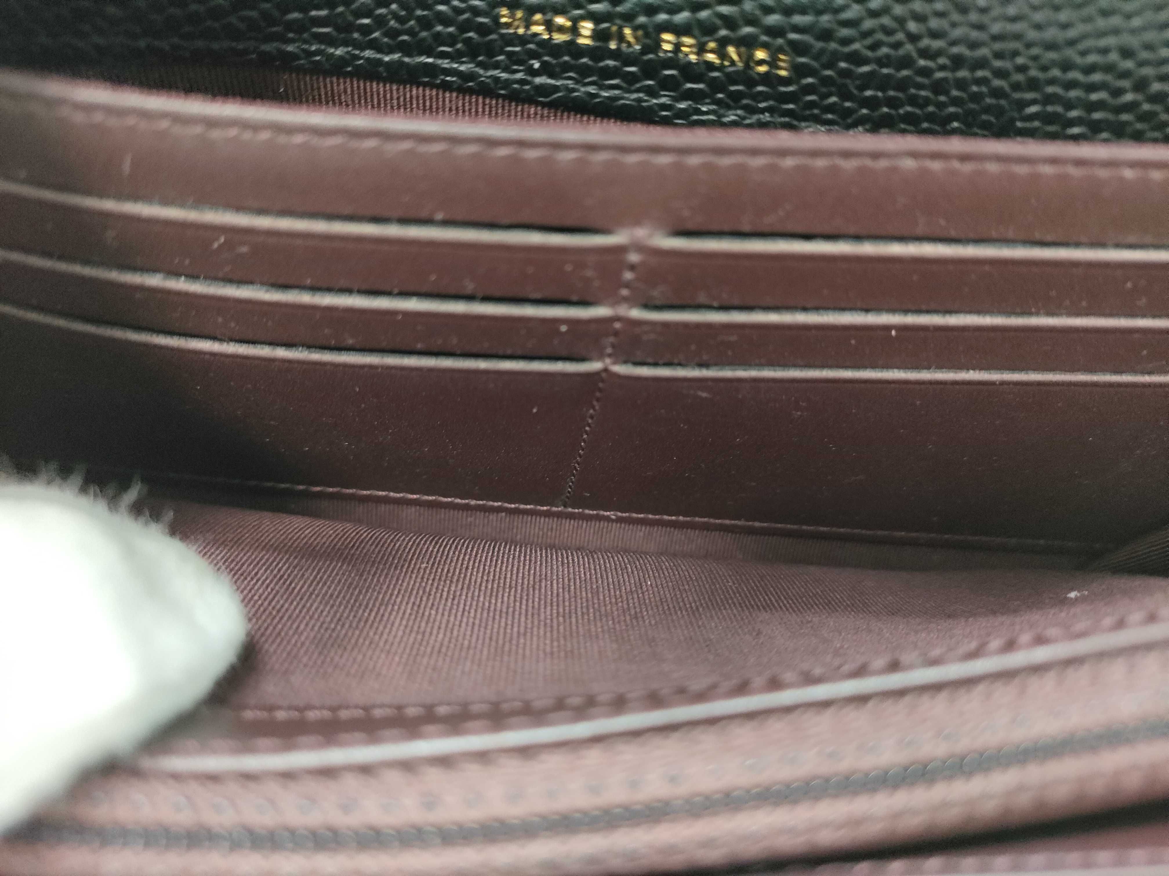 Caviar Skin Coco Mark Matelassé Long Wallet — view 12
