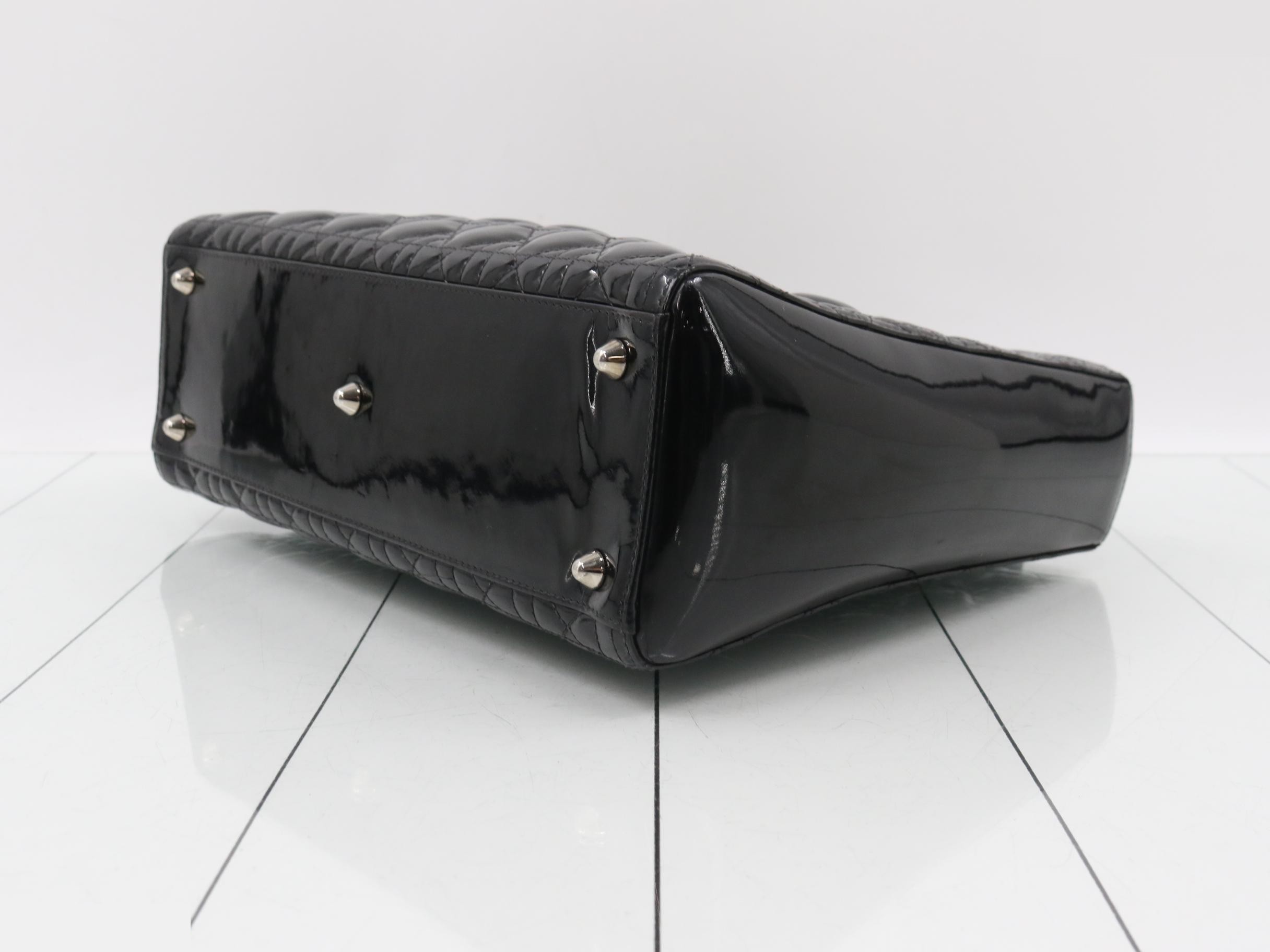 Lady Dior Cannage Black Shoulder Handbag — view 6