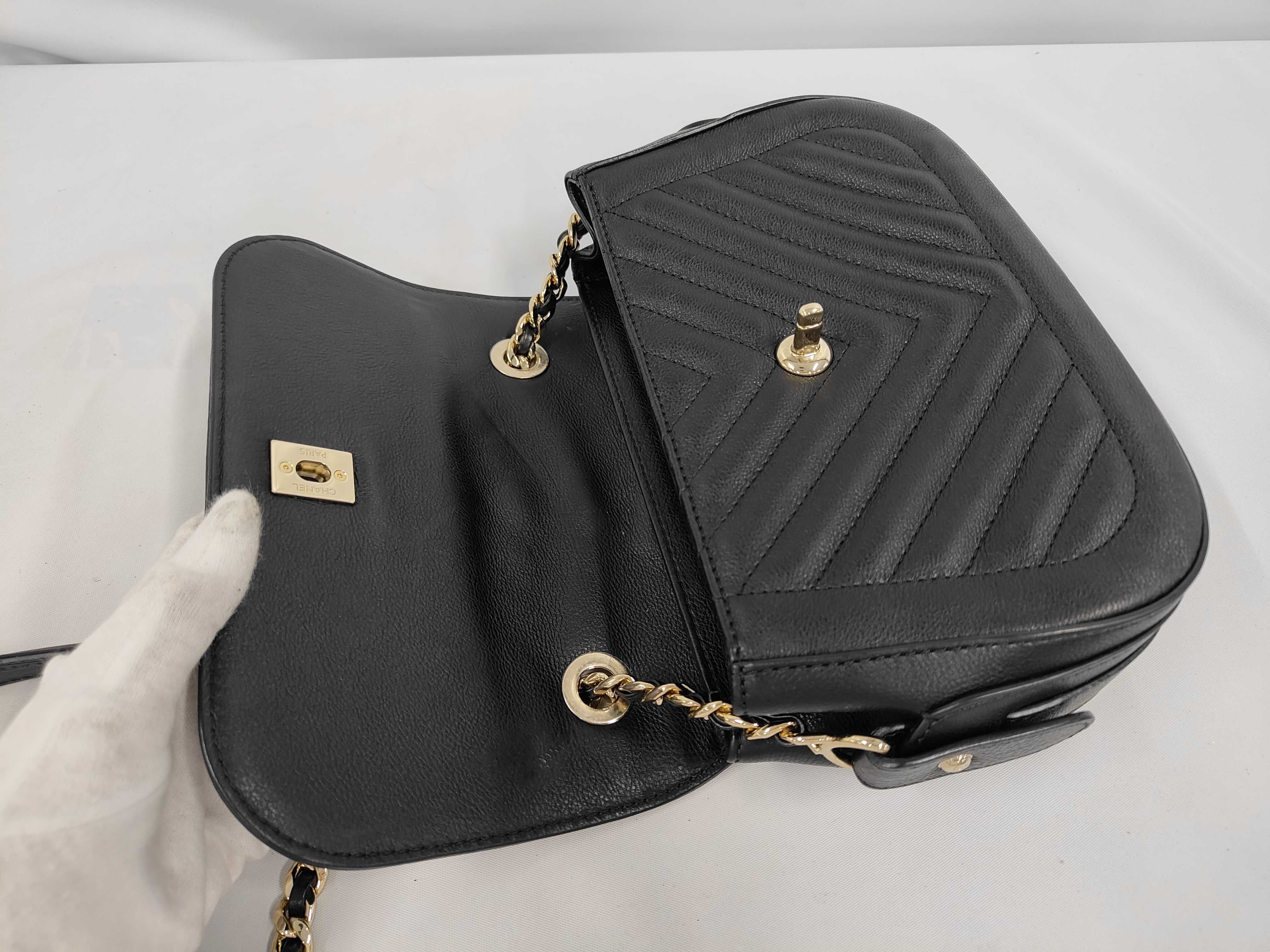 Coco Mark V-Stitch Shoulder Bag — view 7