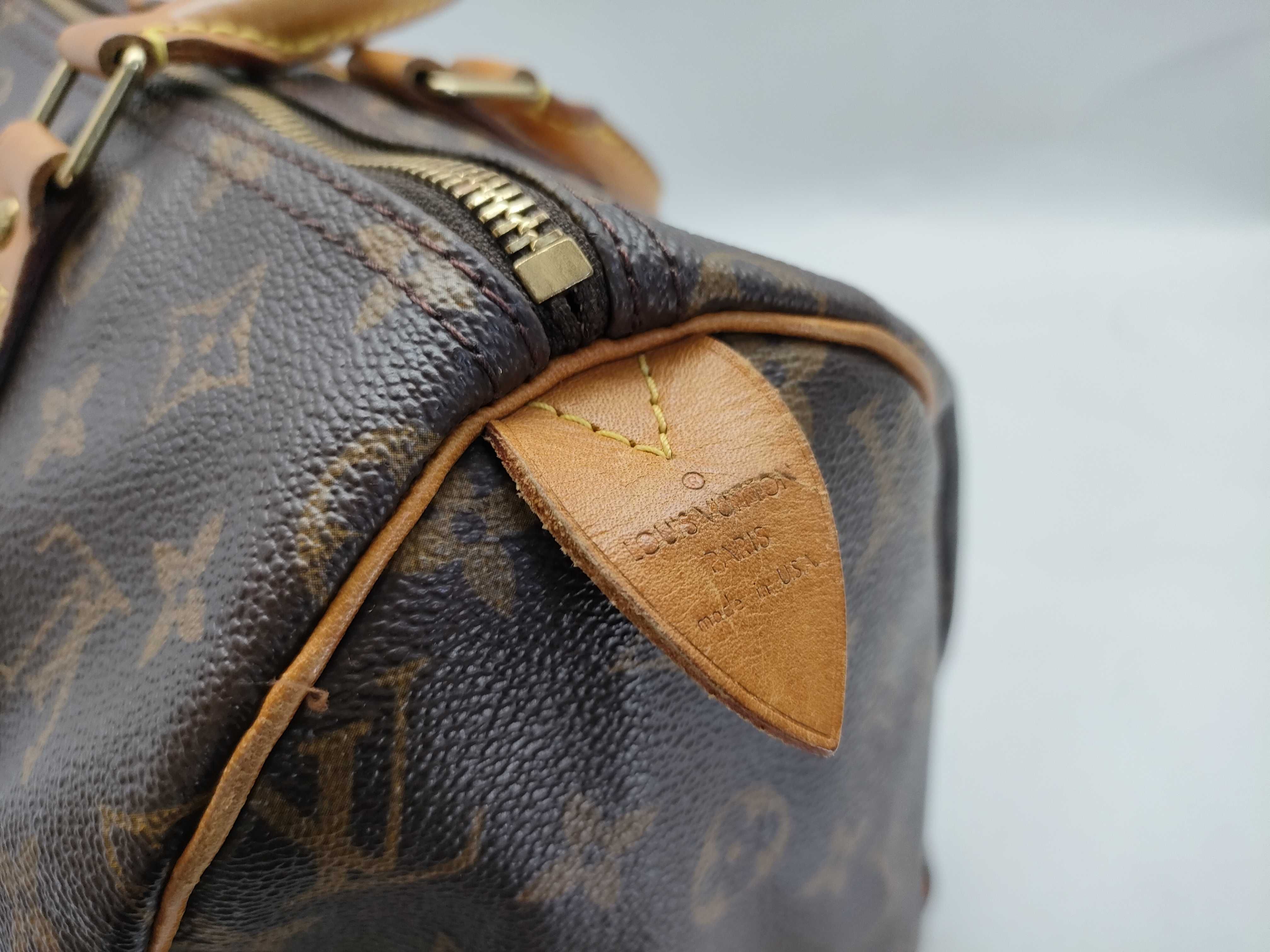 Monogram LV Speedy 30 Monogram M41526 SD1000 Brown Boston Bag — view 10