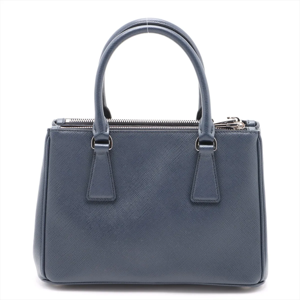 Saffiano Luxe Galleria Leather 2WAY Handbag Navy 1BA896 Bearer Guarantee — view 2