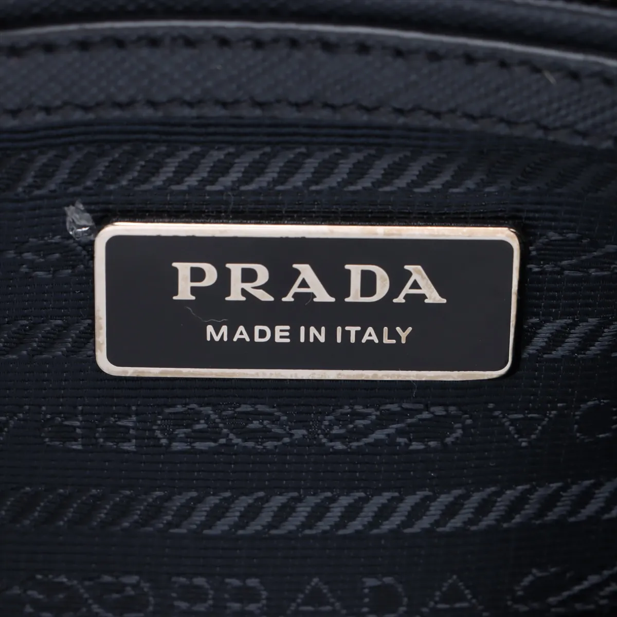 Saffiano Luxe Galleria Leather 2WAY Handbag Navy 1BA896 Bearer Guarantee — view 11