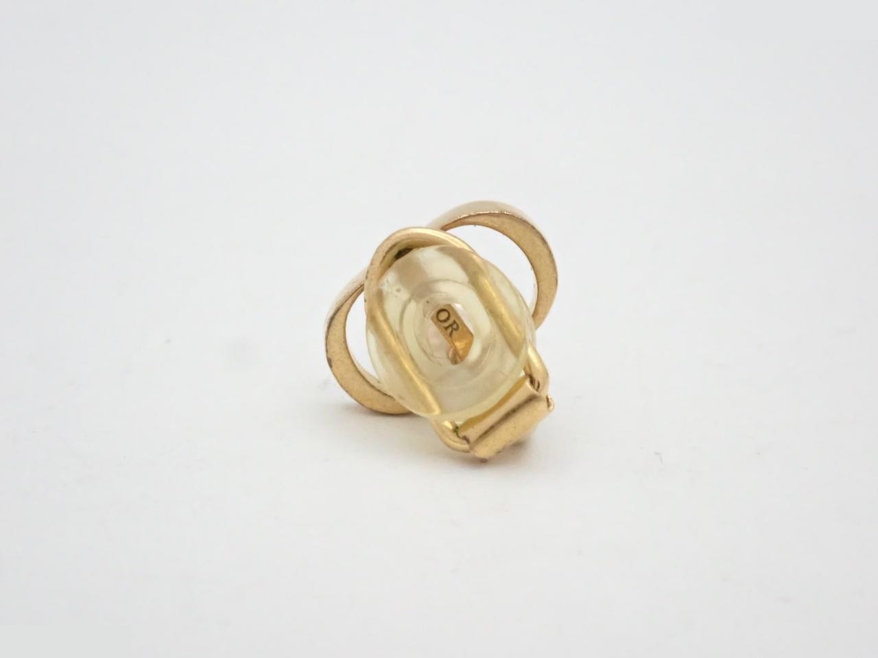 Pearl and precious metal earring (single earring only) — view 2