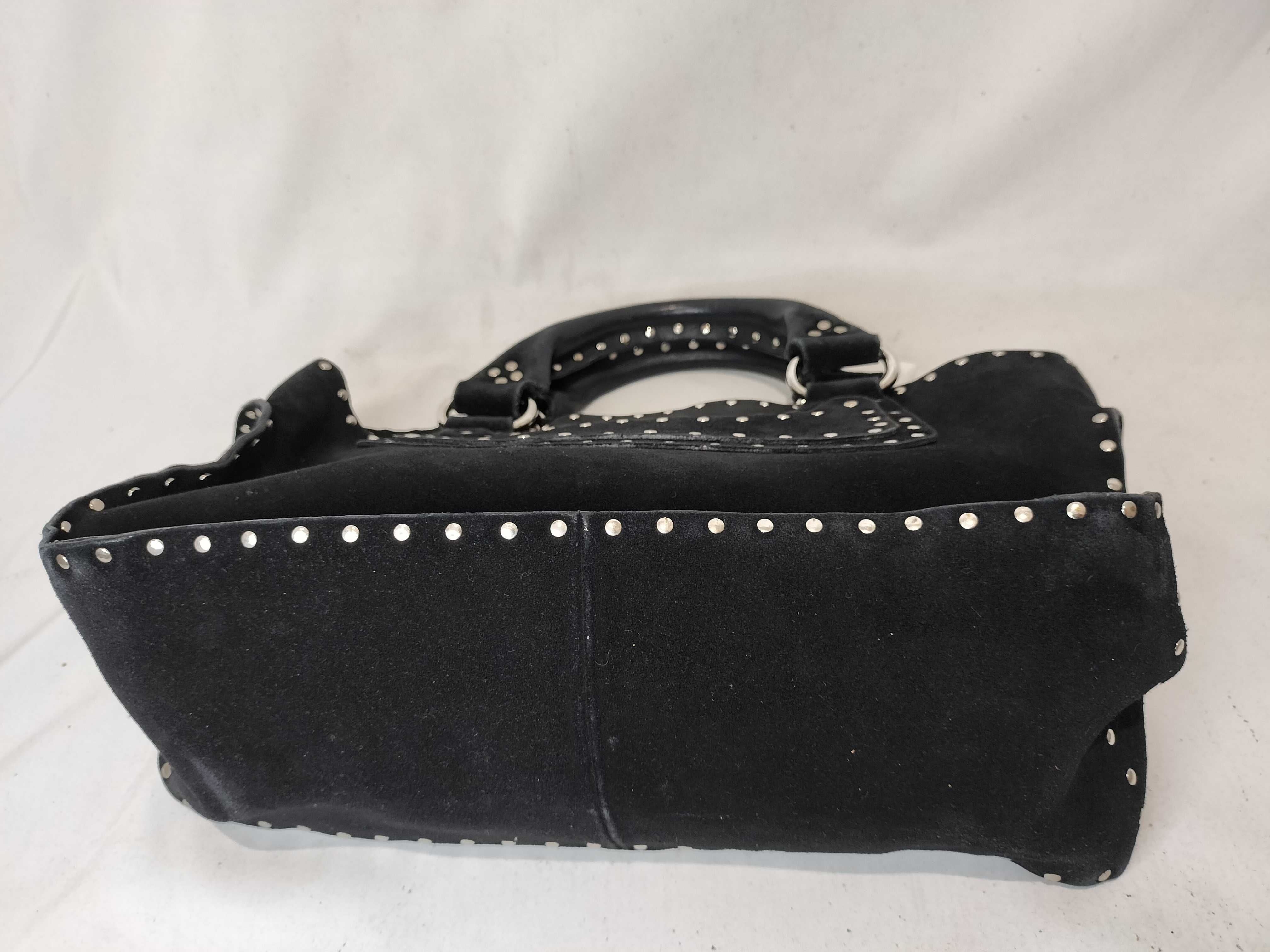 Studded Suede Handbag — view 7