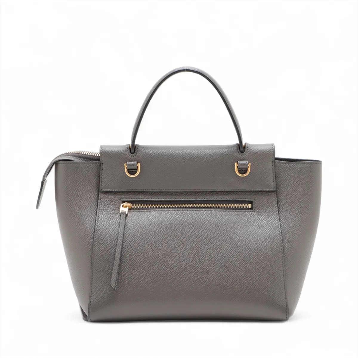 Belt Bag Micro Leather 2WAY Handbag Gray — view 2