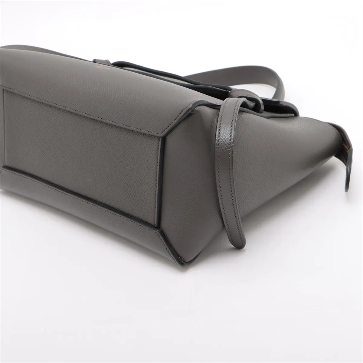 Belt Bag Micro Leather 2WAY Handbag Gray — view 3