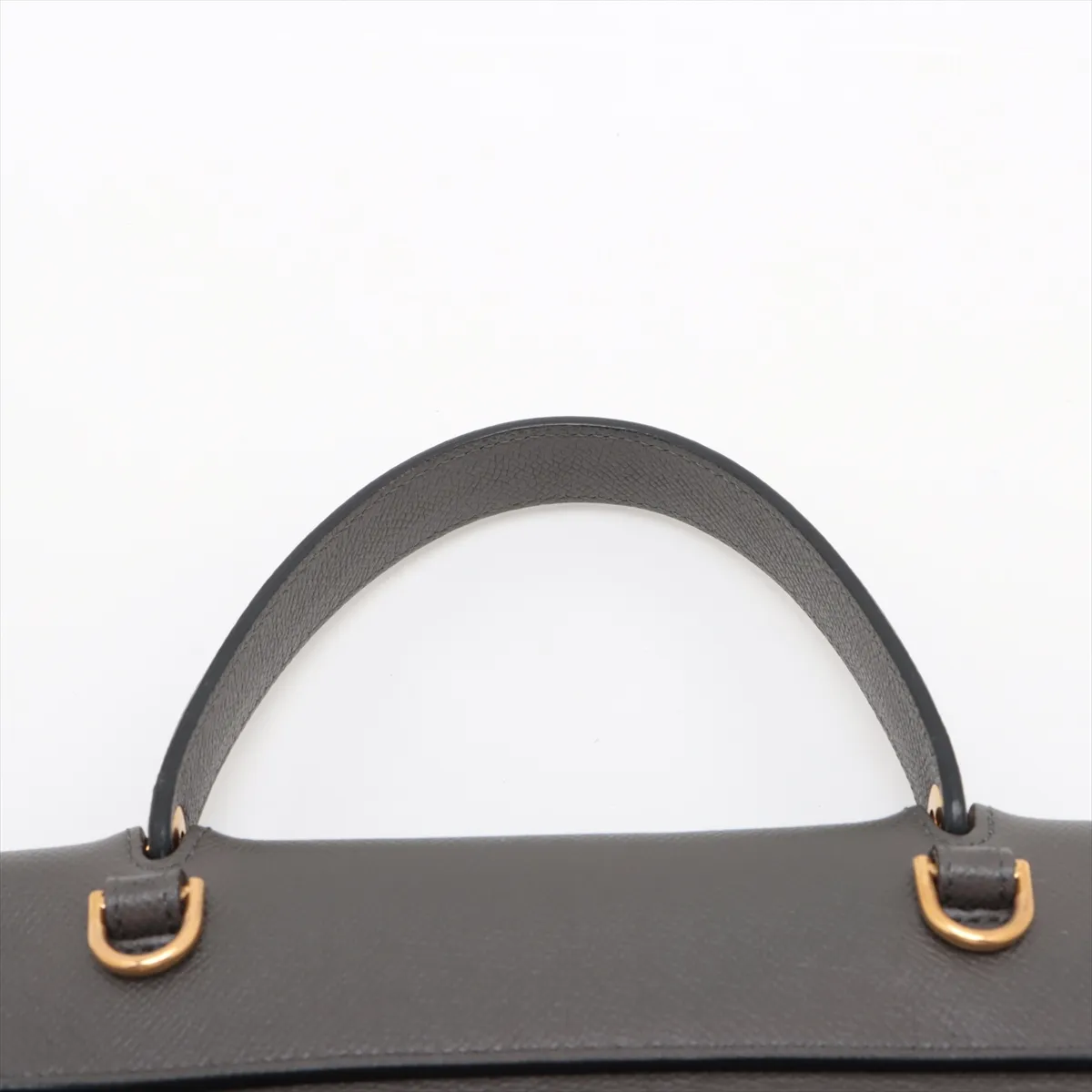 Belt Bag Micro Leather 2WAY Handbag Gray — view 6