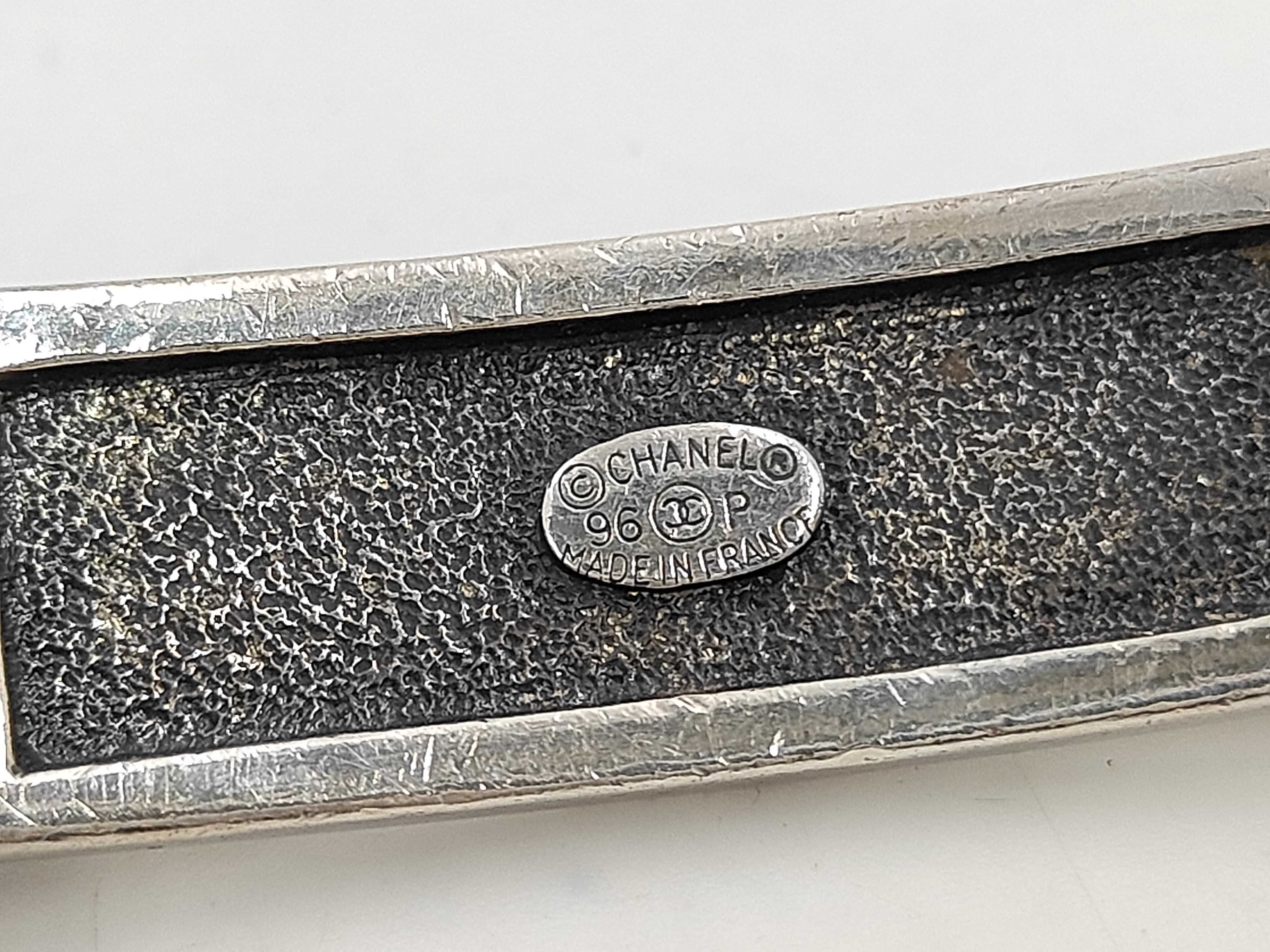 Bracelet, Silver Chain, Logo, Leather, 96P Bracelet/Bangle — view 6