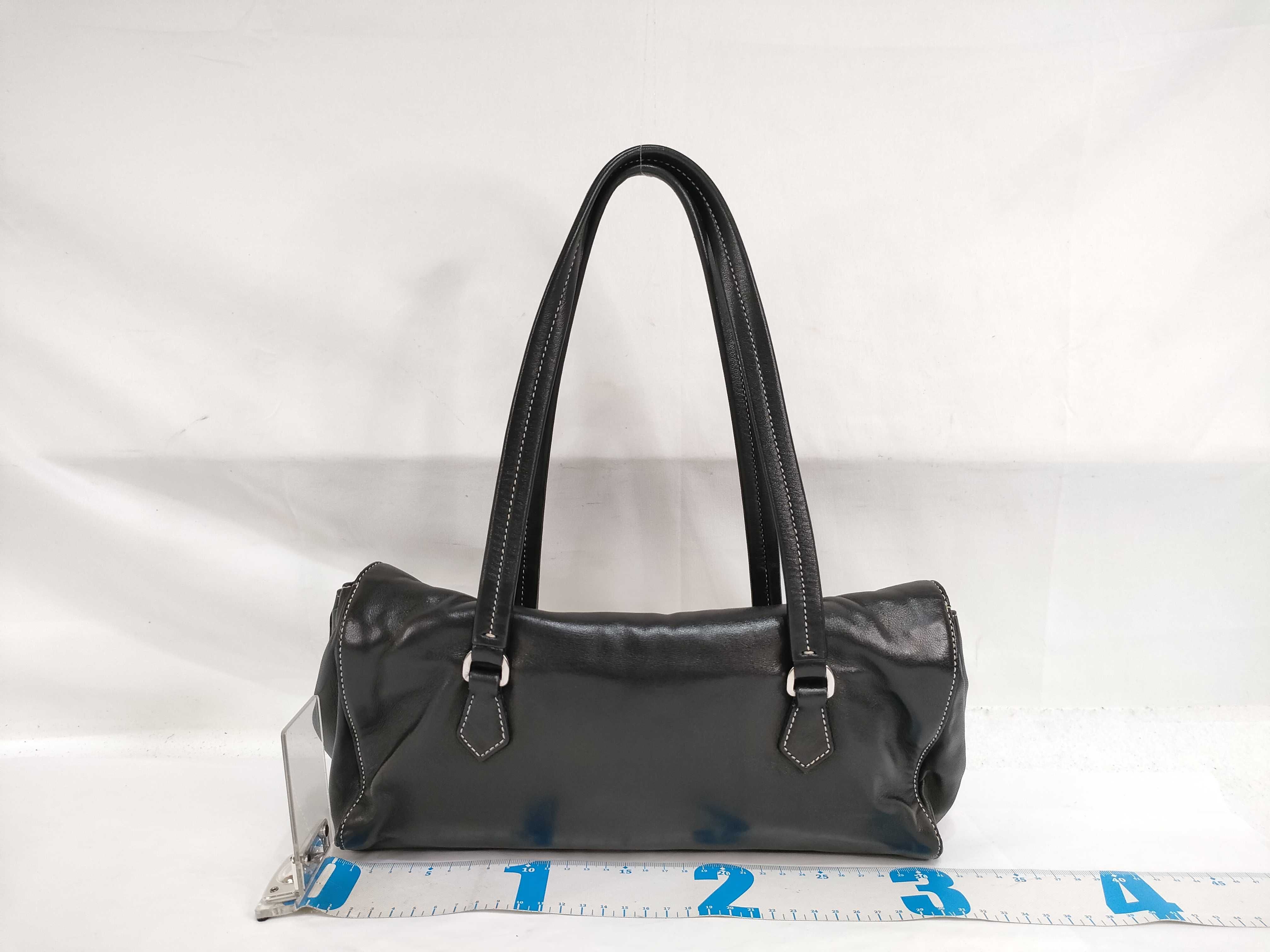 Tote Bag, Leather, Side Logo Plate, Handbag — view 2