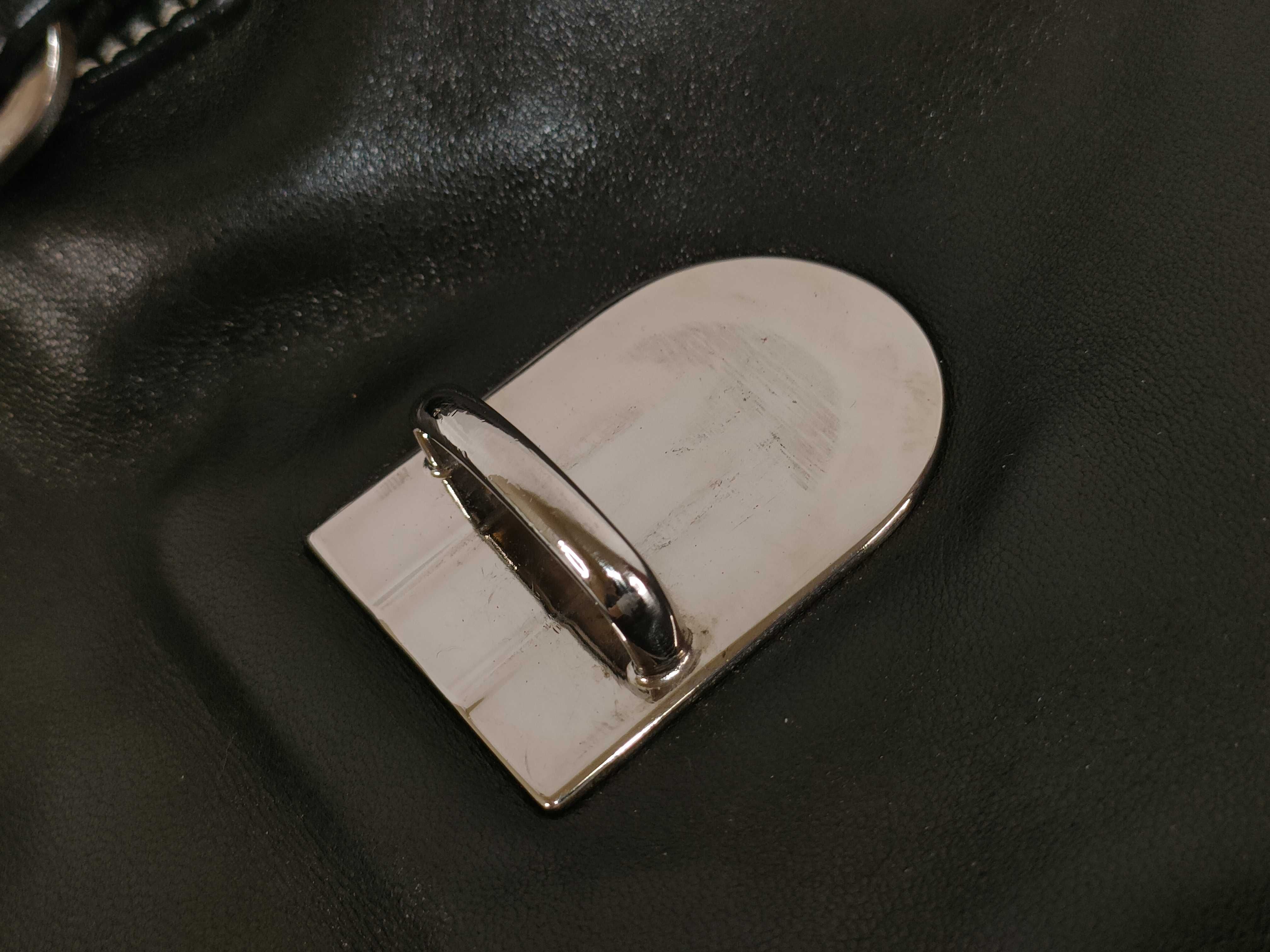 Tote Bag, Leather, Side Logo Plate, Handbag — view 12