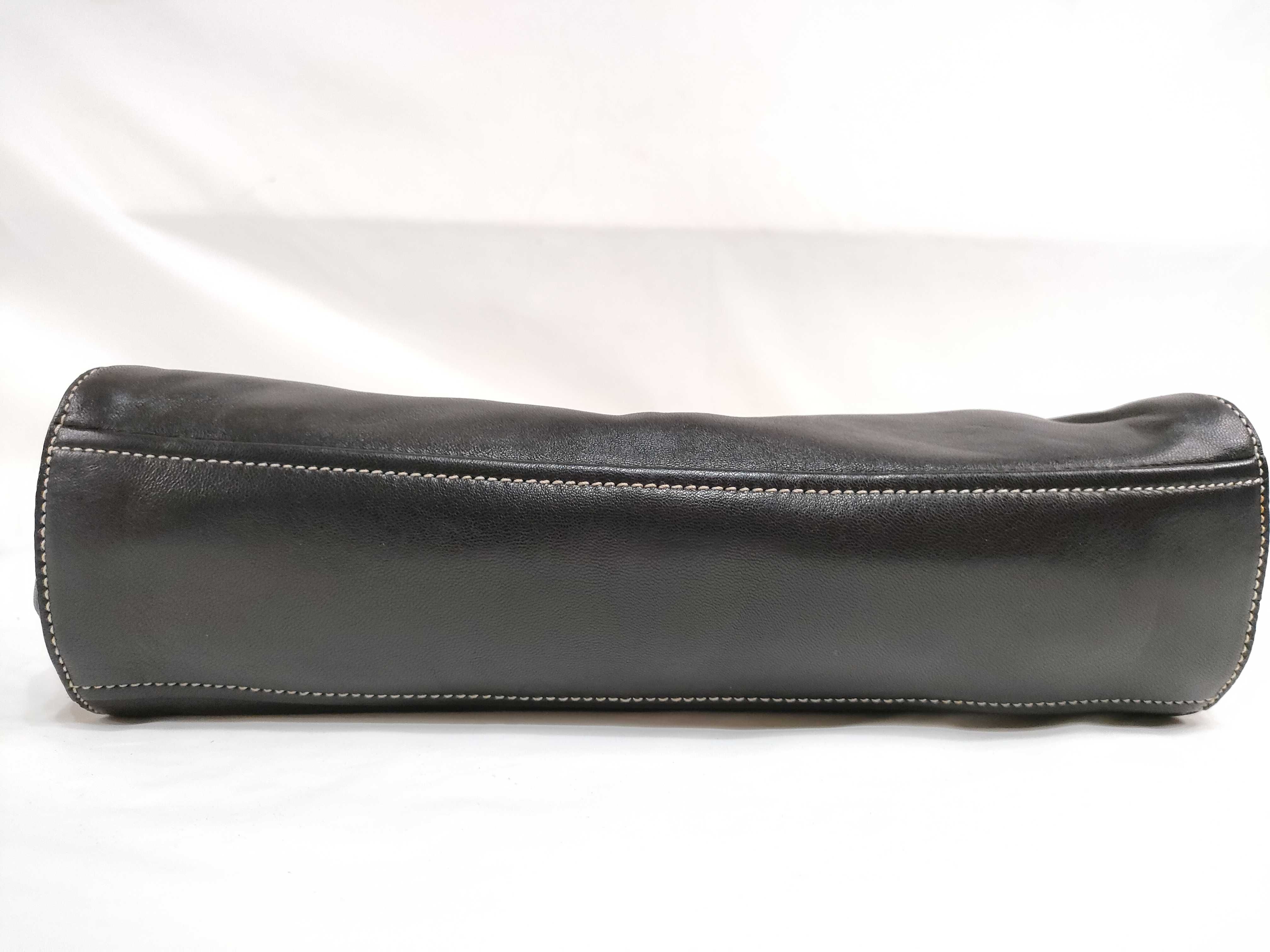Tote Bag, Leather, Side Logo Plate, Handbag — view 8