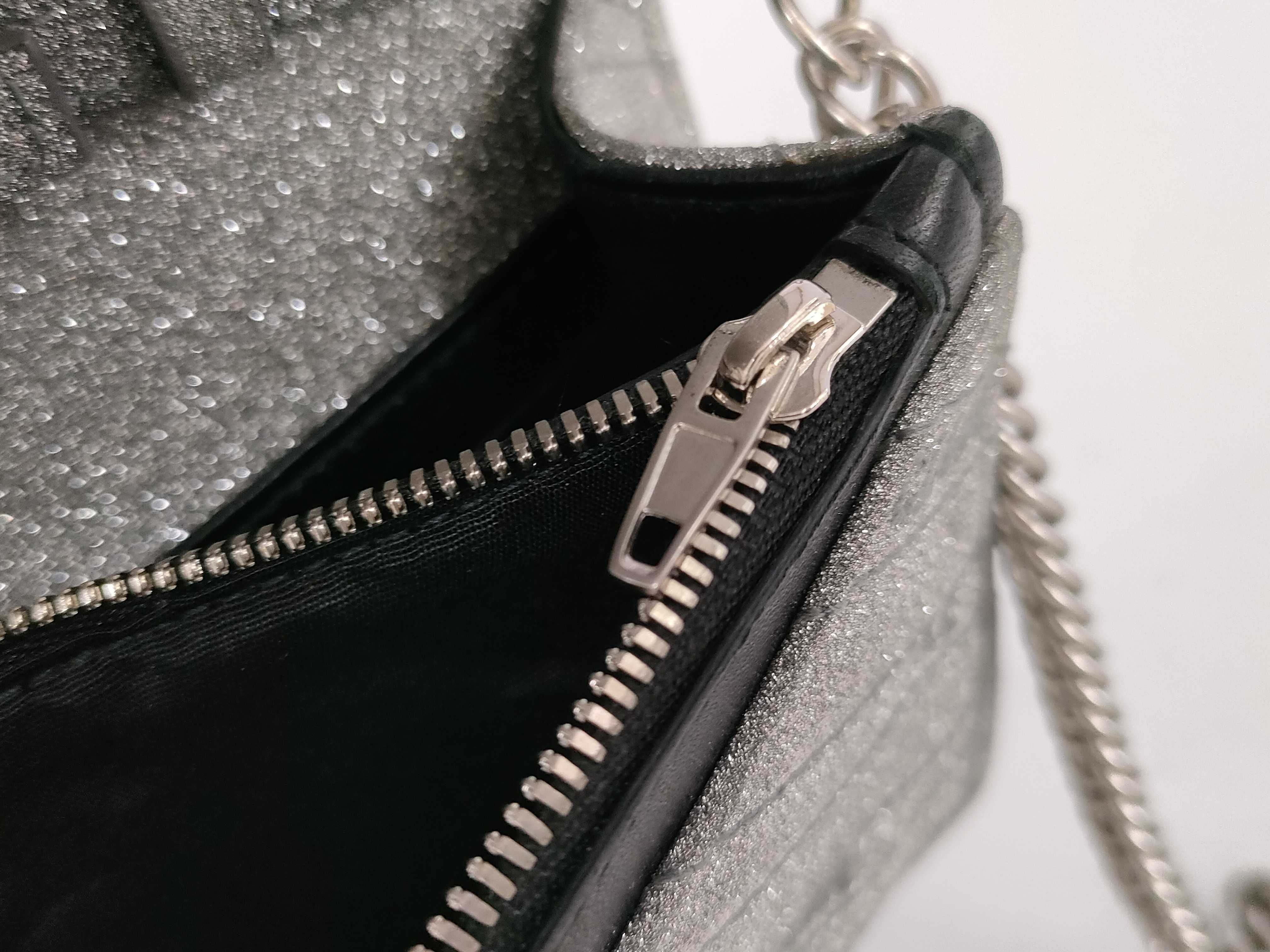 Chain Shoulder Bag, Silver Shoulder Bag — view 12