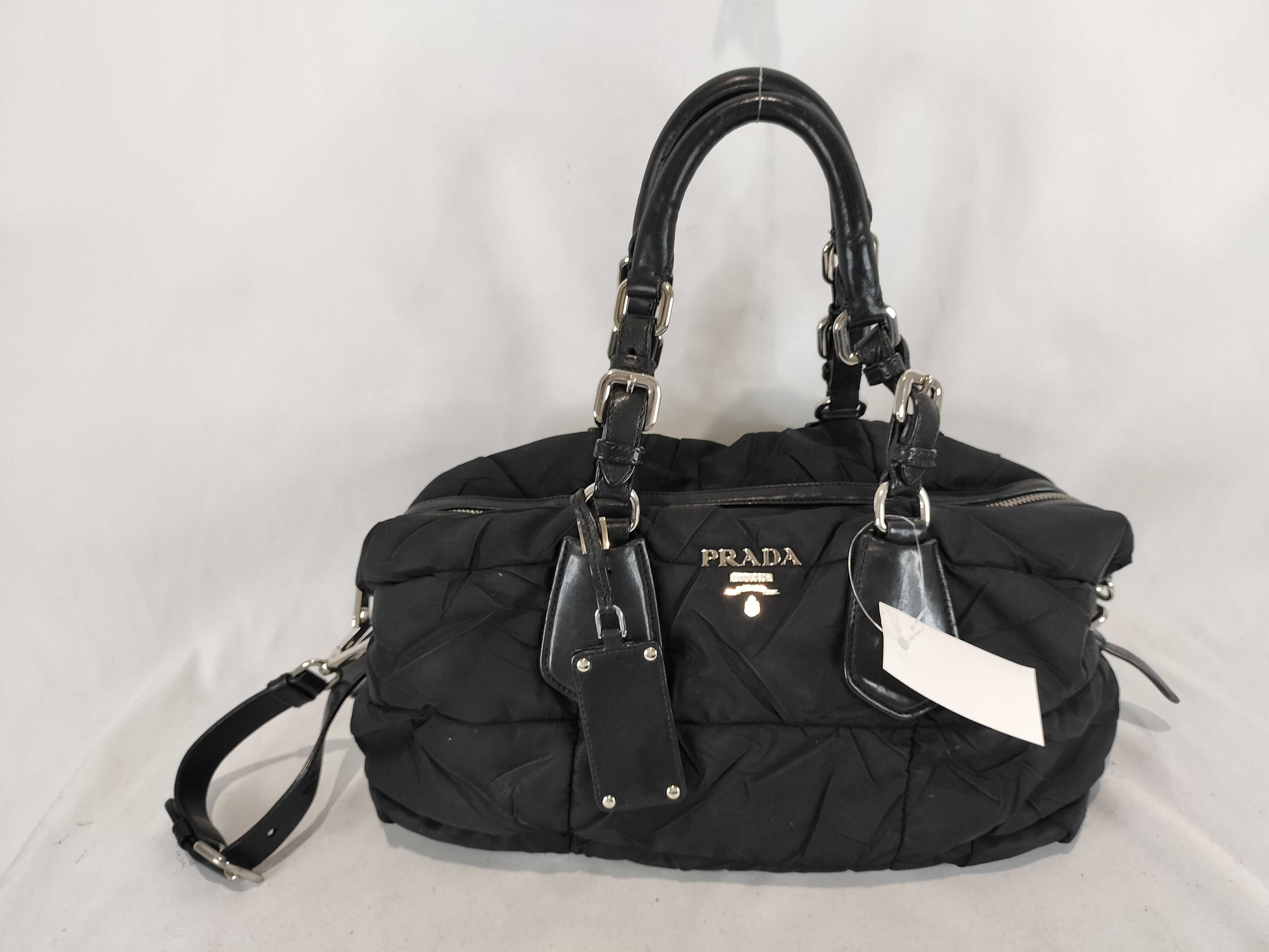 Nylon Prada Quilted Nylon Leather Tote Bag Shoulder Bag