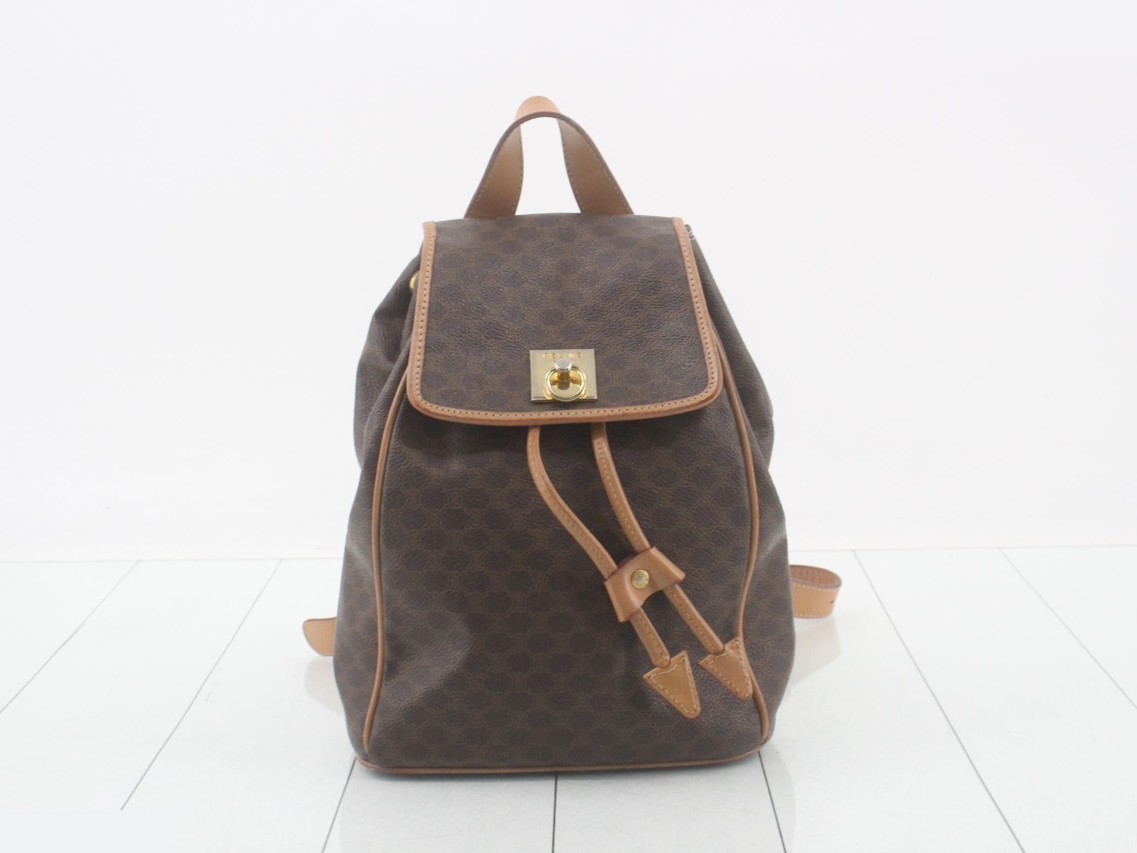 Macadam Gancini hardware PVC/leather backpack