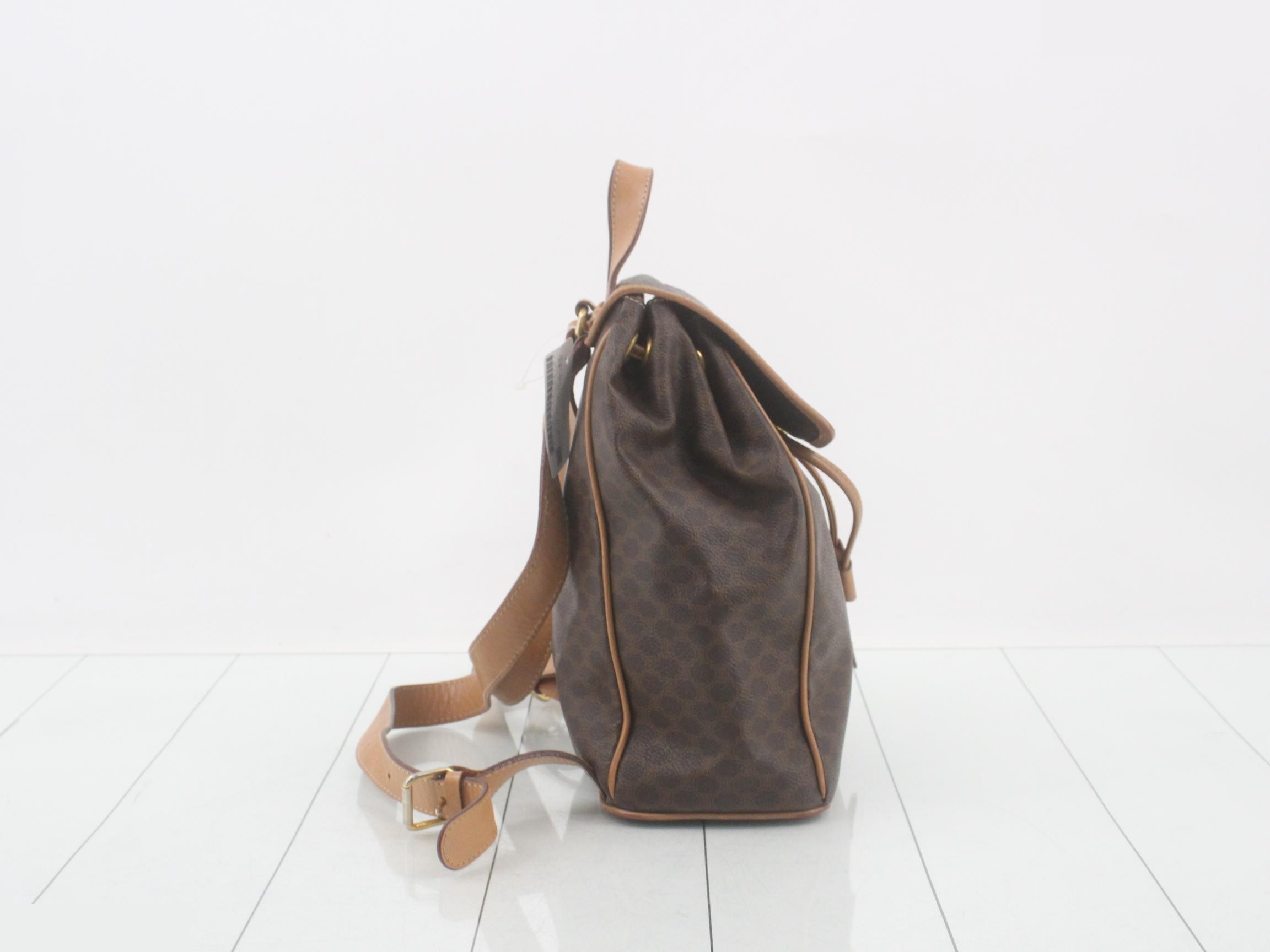 Macadam Gancini hardware PVC/leather backpack — view 4
