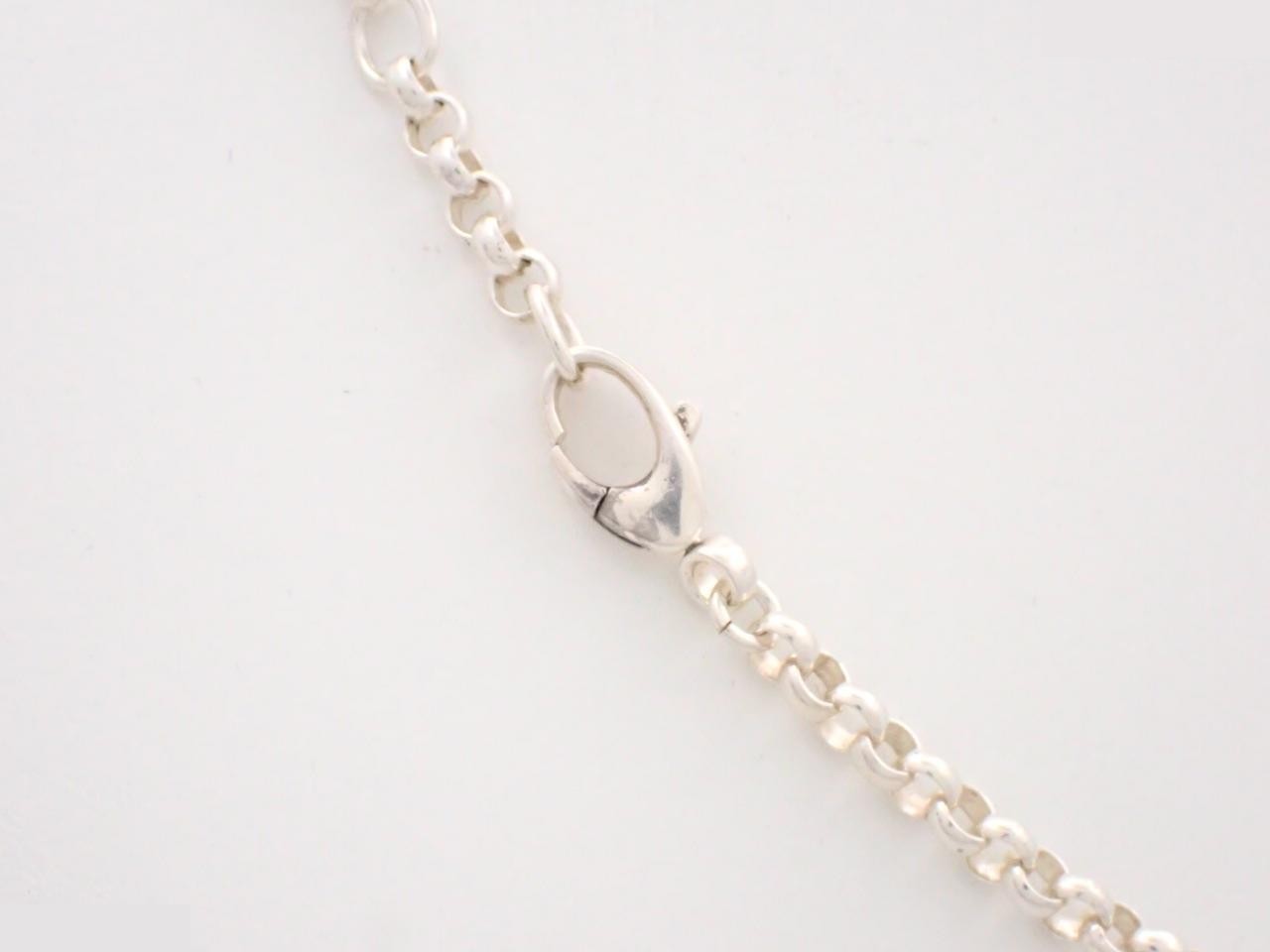 necklace, silver, chain approximately 43cm, 925 sterling silver, 21.0g — view 2