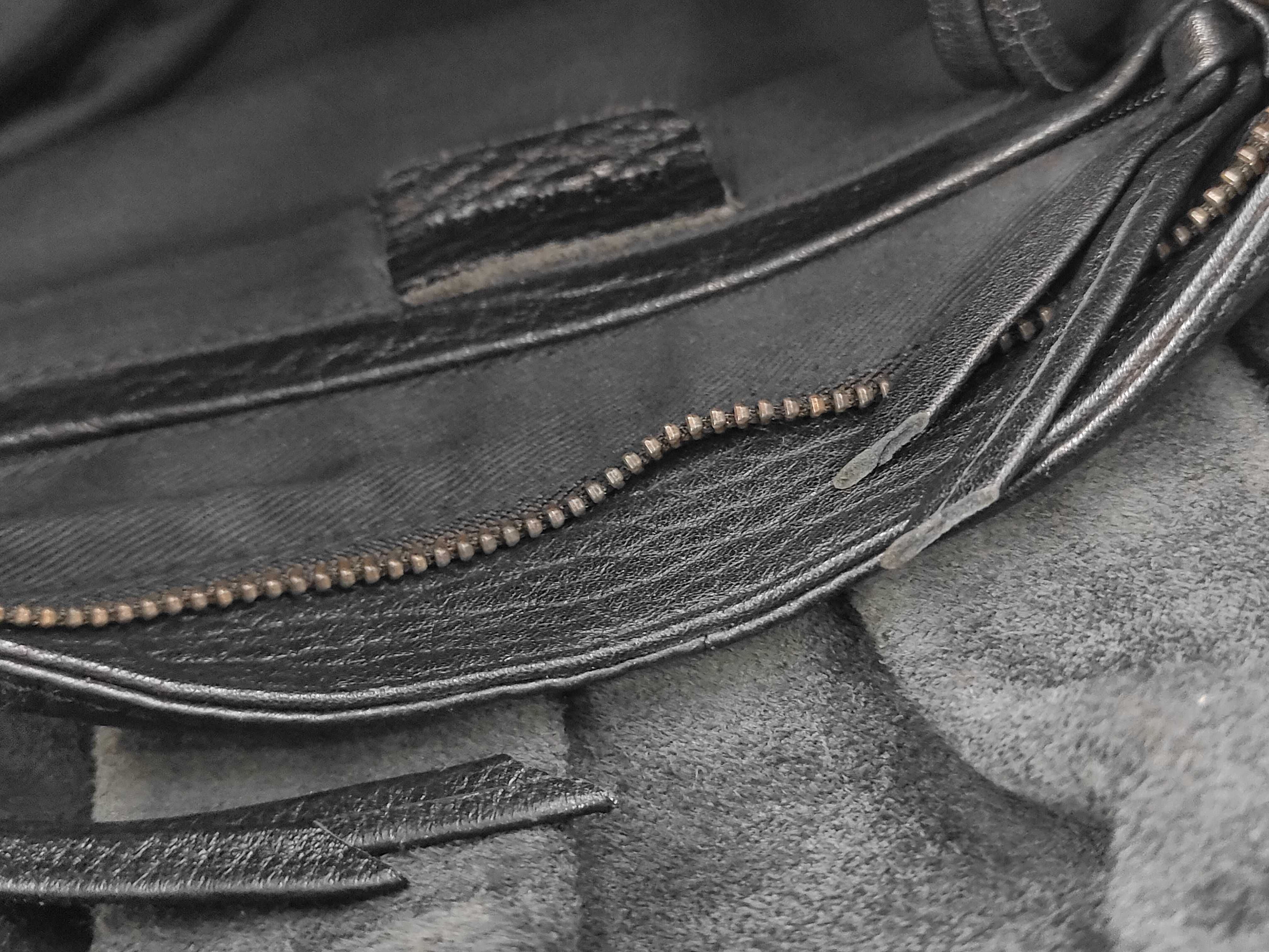 shoulder bag, leather, black. — view 9