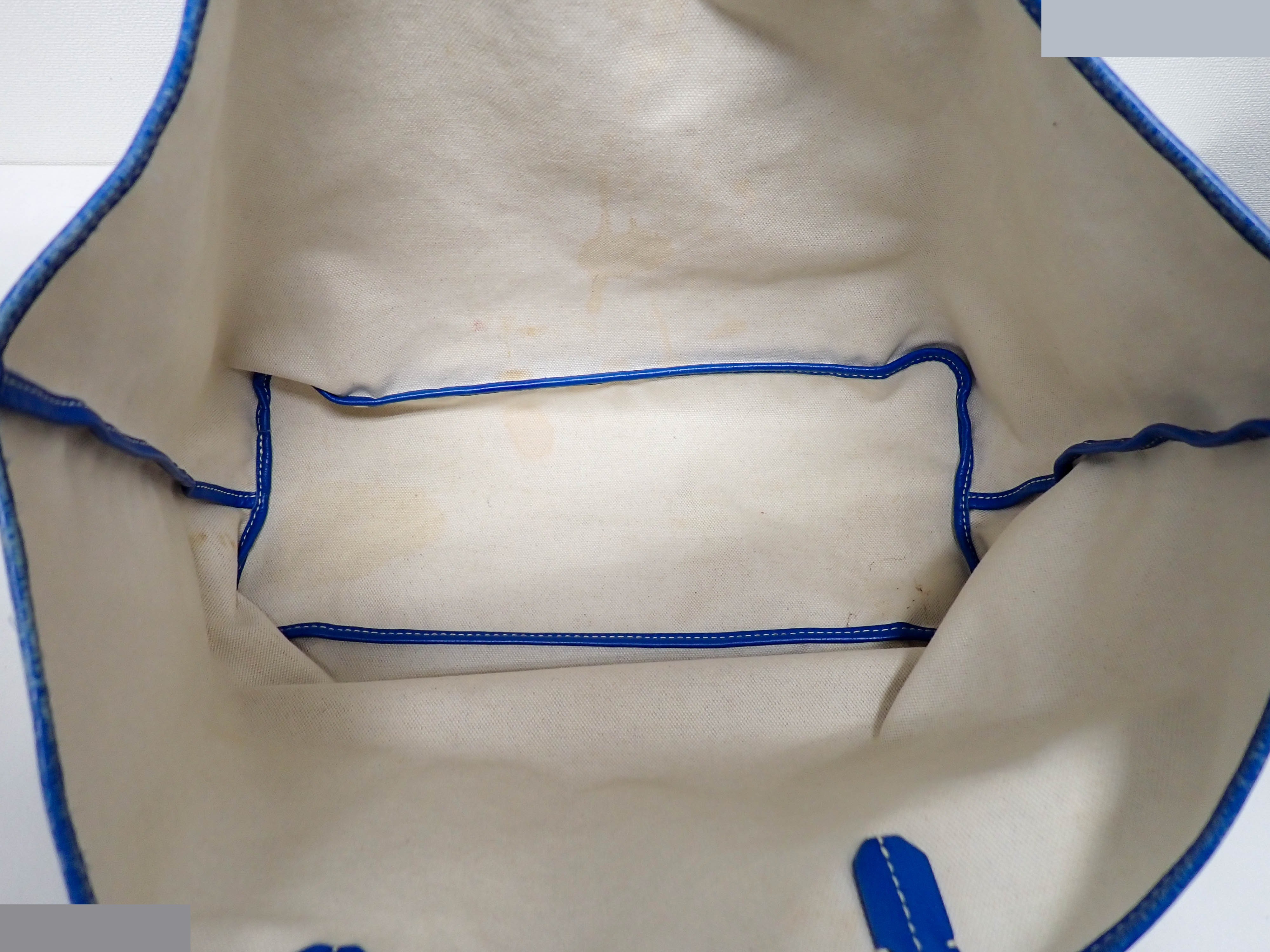 Saint Louis PM Tote Bag with Pouch, Blue — view 11