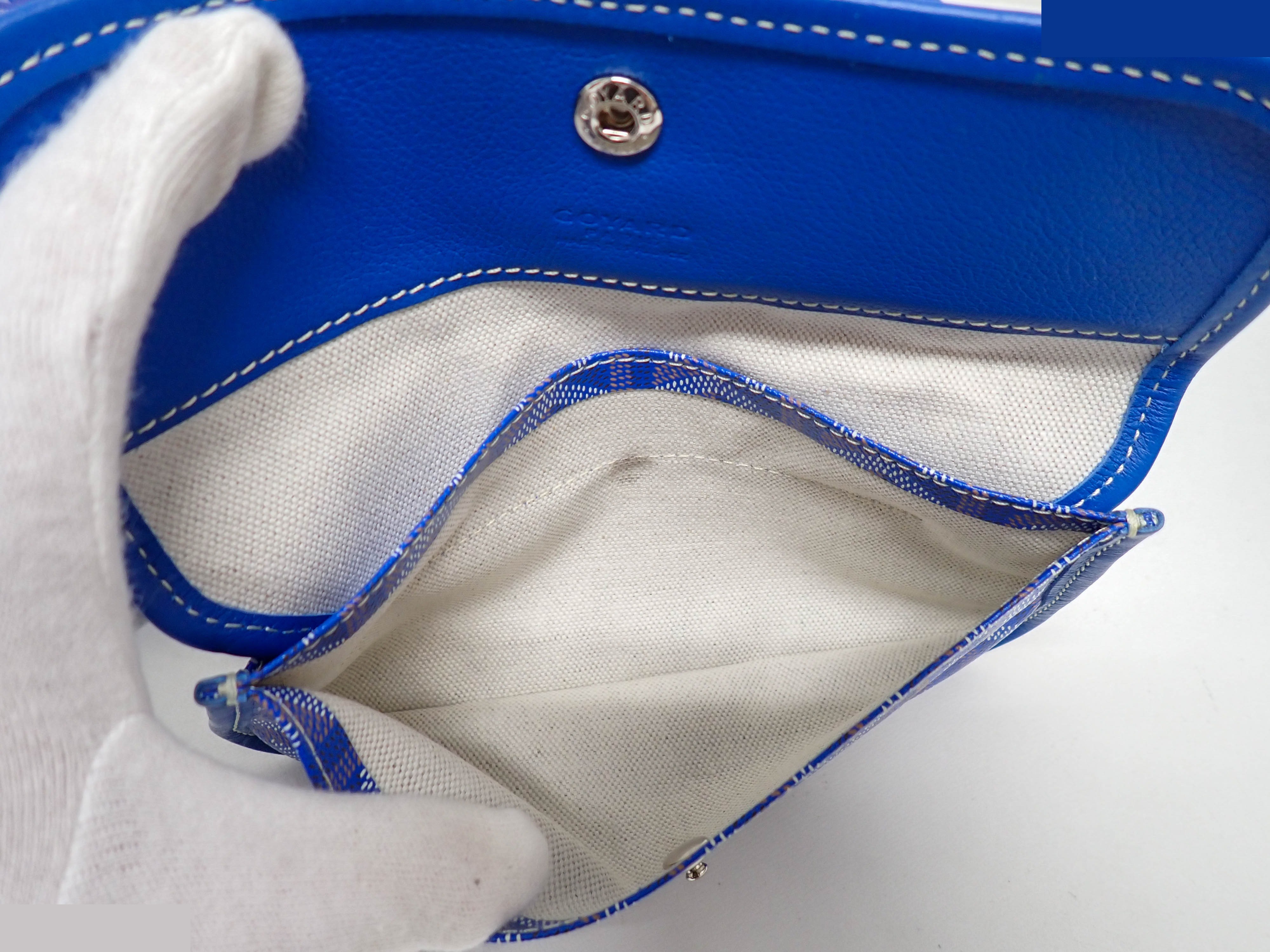 Saint Louis PM Tote Bag with Pouch, Blue — view 10