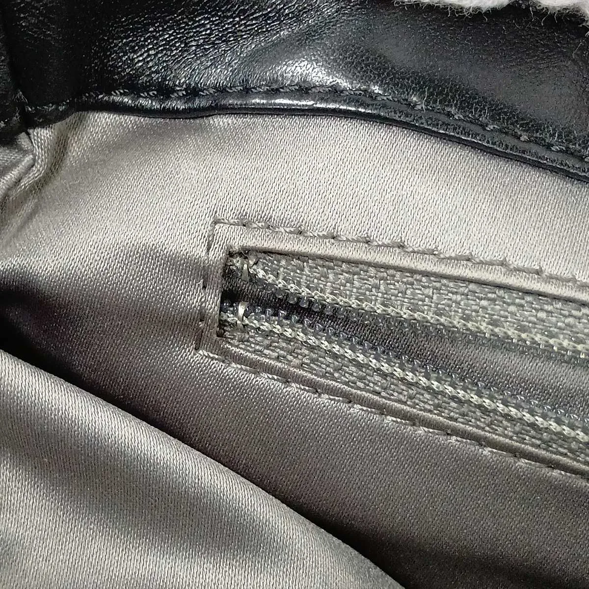 Matelassé Lambskin Chain Shoulder Bag, Black with Silver Hardware, Item No. 13641194 (Serial No. 13) — view 13