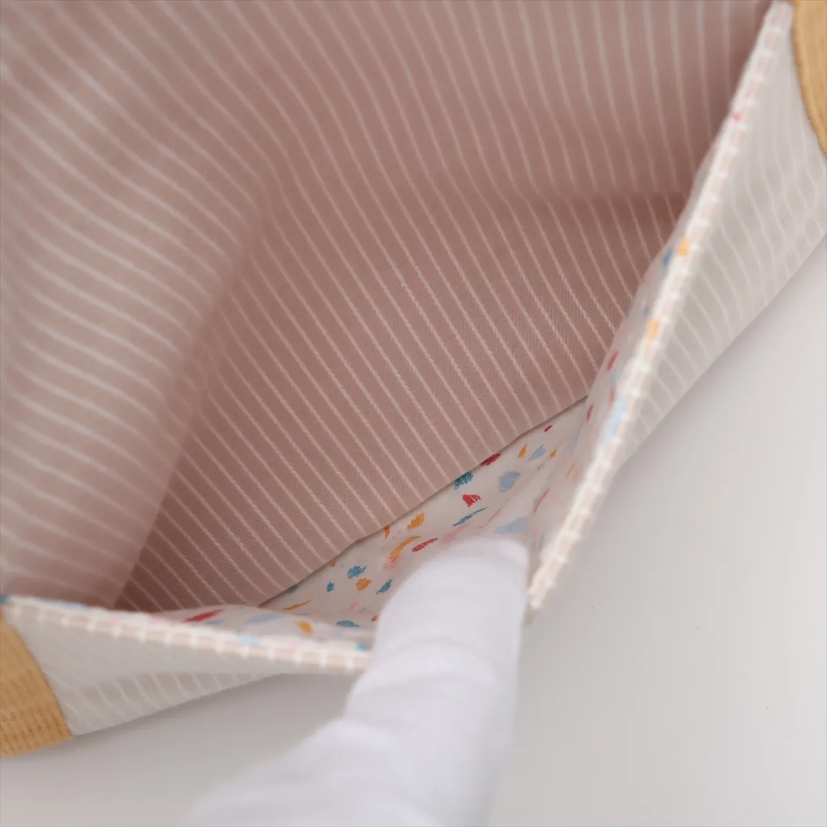 Pass Canvas Beige Silver Hardware — view 10