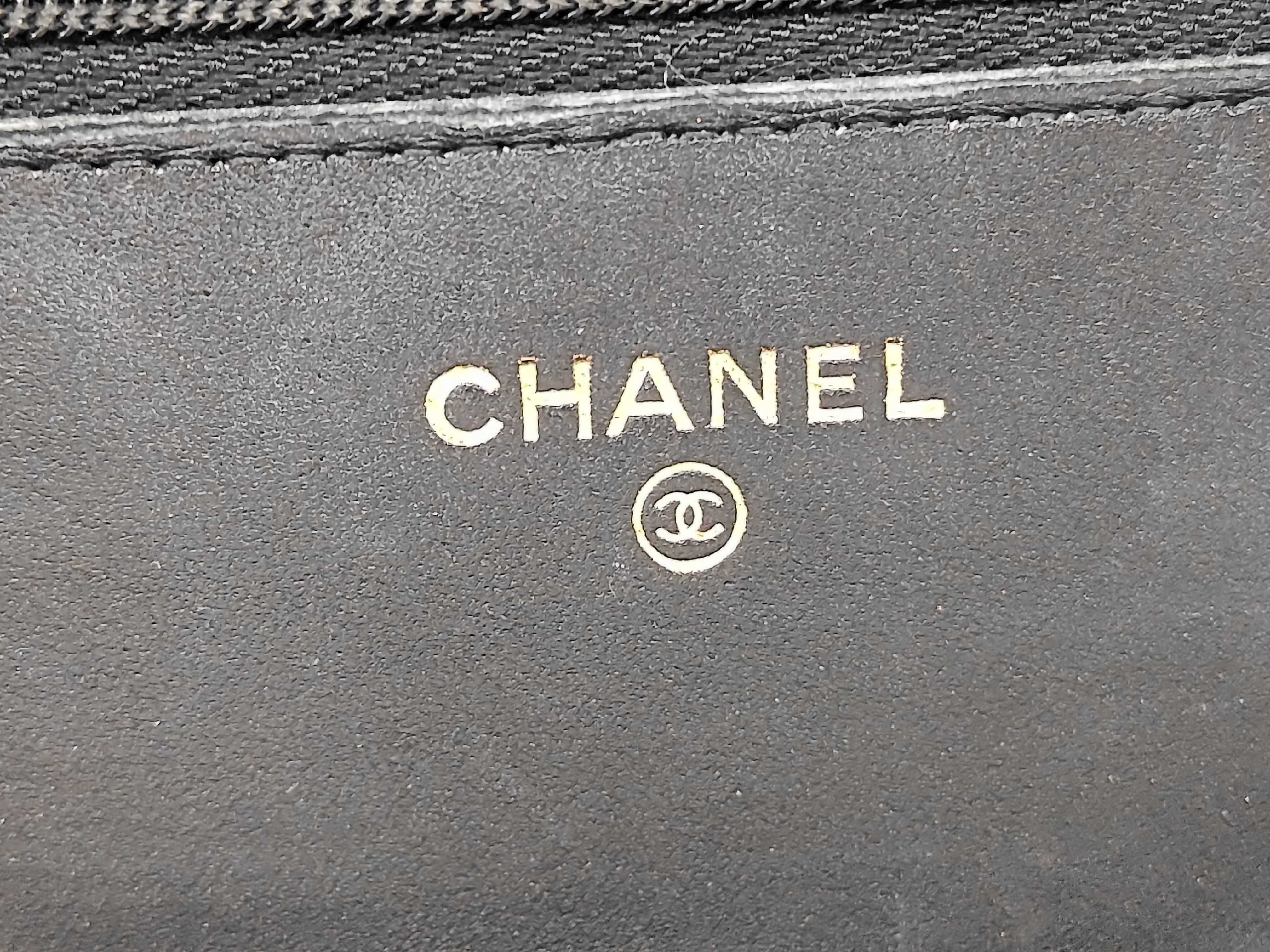 Matelassé Chain Wallet, Black Calfskin, G3J22X0C Shoulder Bag — view 12