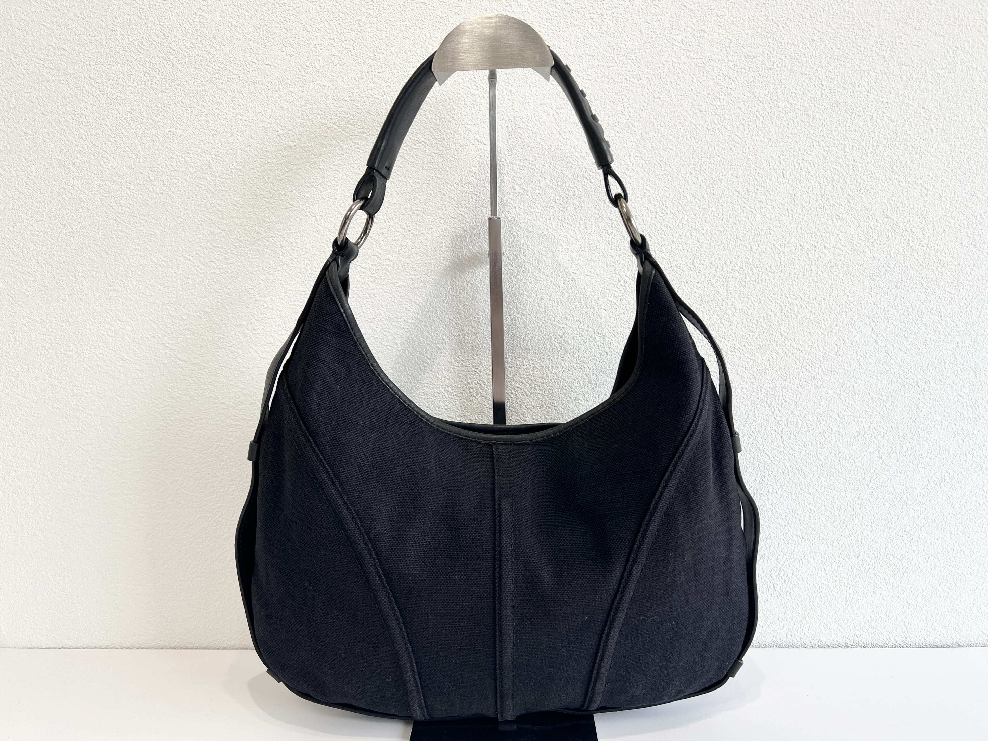 Mombasa Canvas Leather Shoulder Bag (One-Shoulder Bag) — view 2
