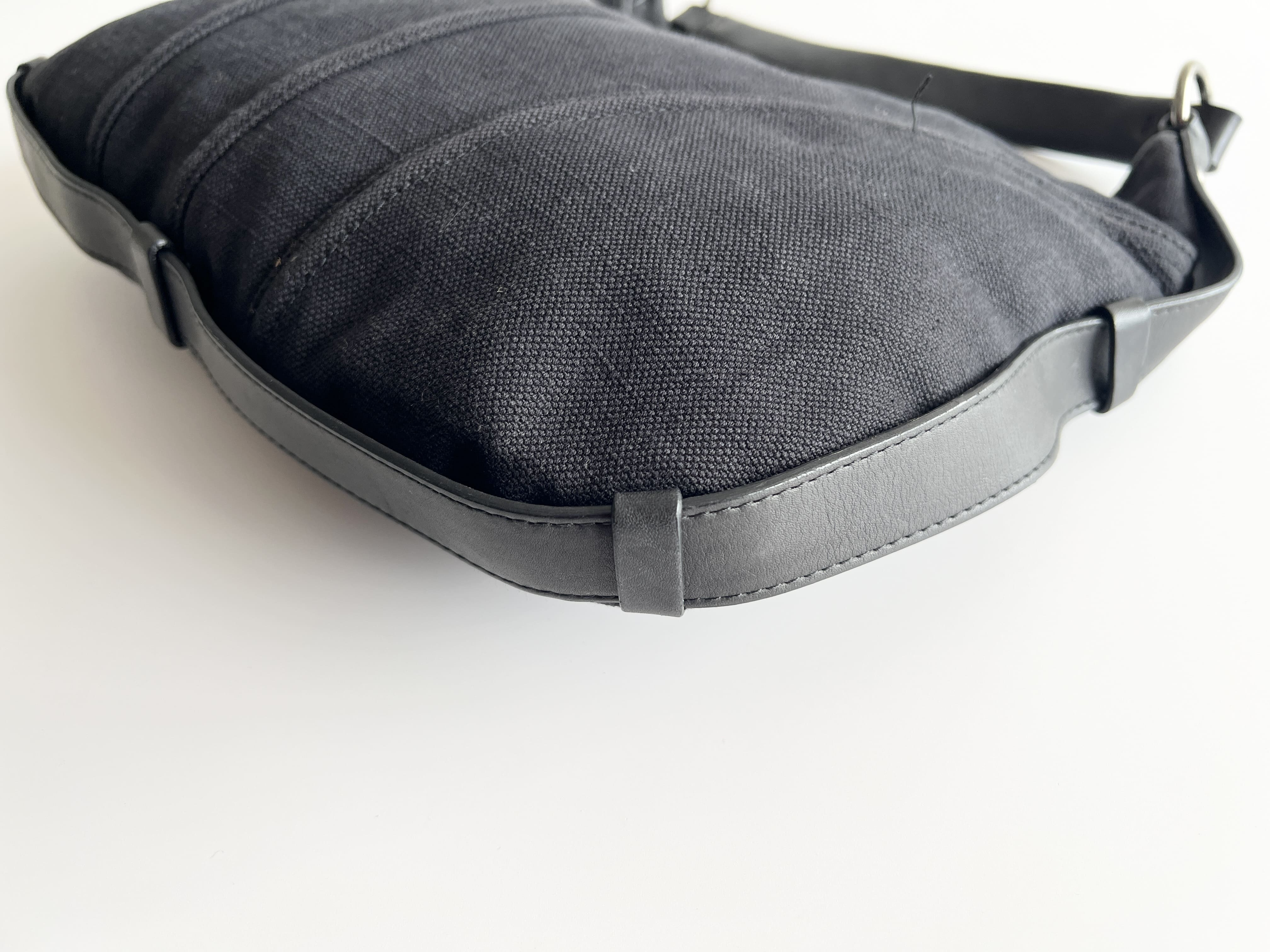 Mombasa Canvas Leather Shoulder Bag (One-Shoulder Bag) — view 10