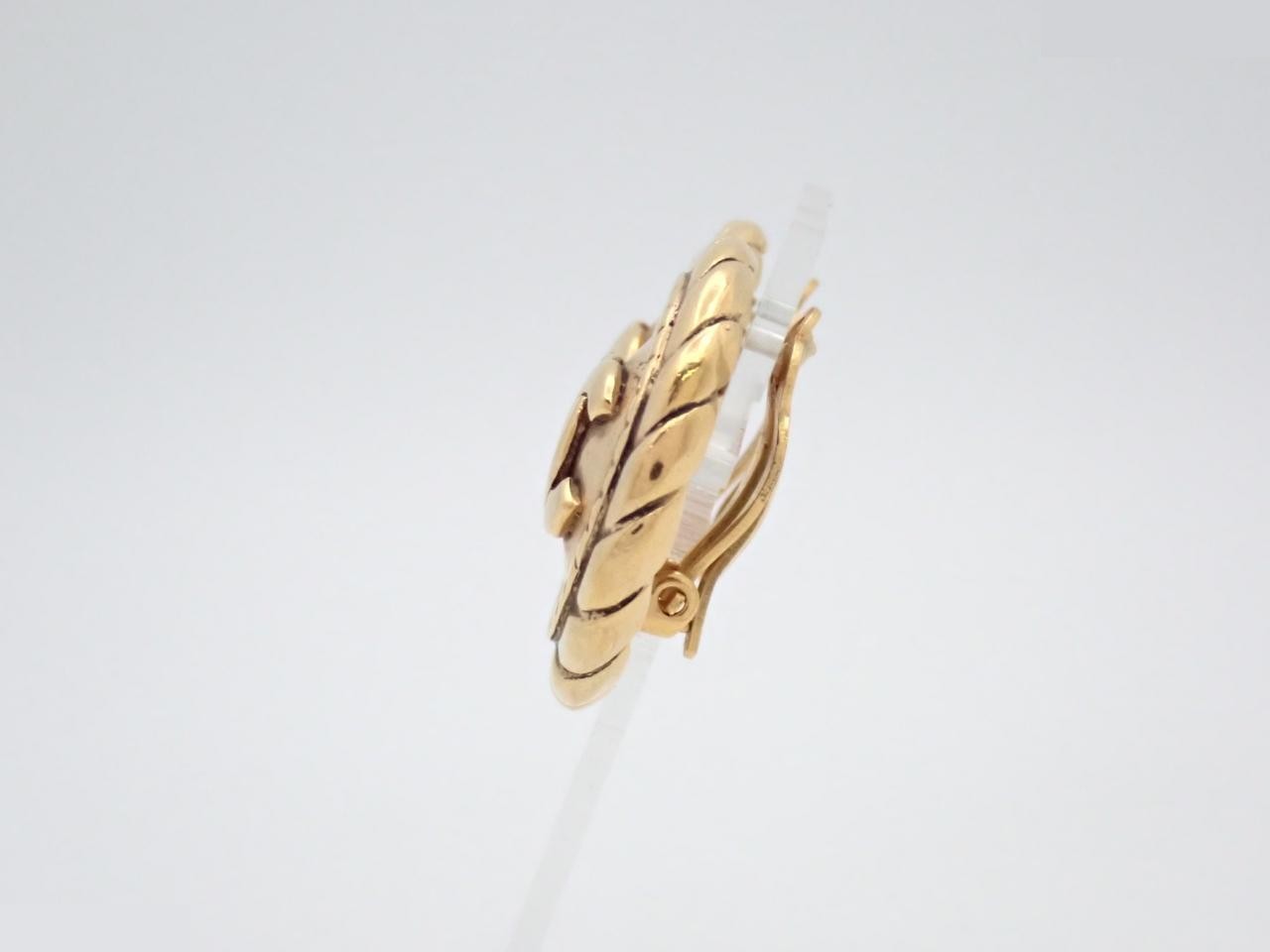 Vintage Classic Coco Mark Earrings, Gold — view 3