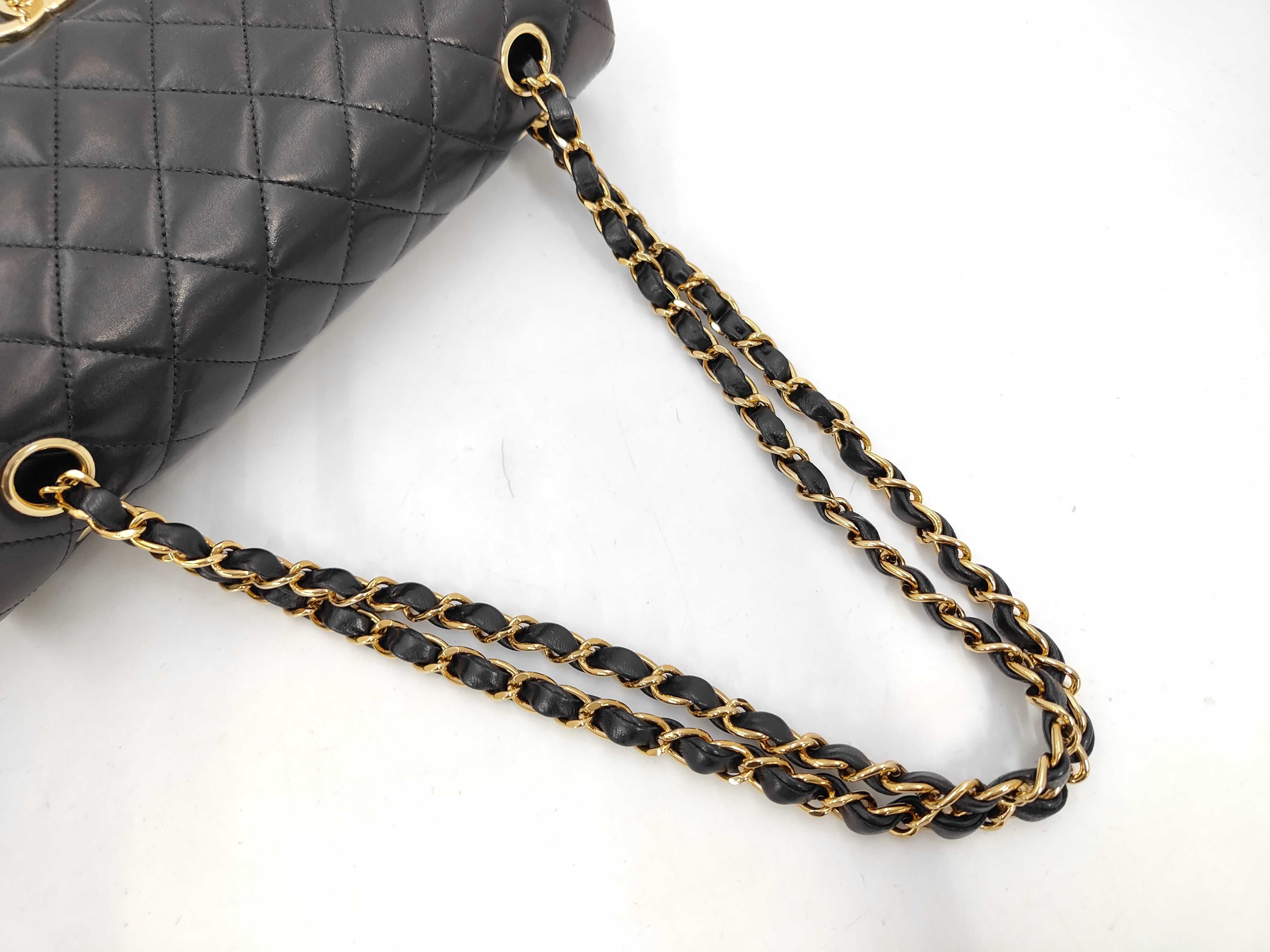 Lambskin Double Flap Shoulder Bag (Boxed/Dust Bag Included) — view 5