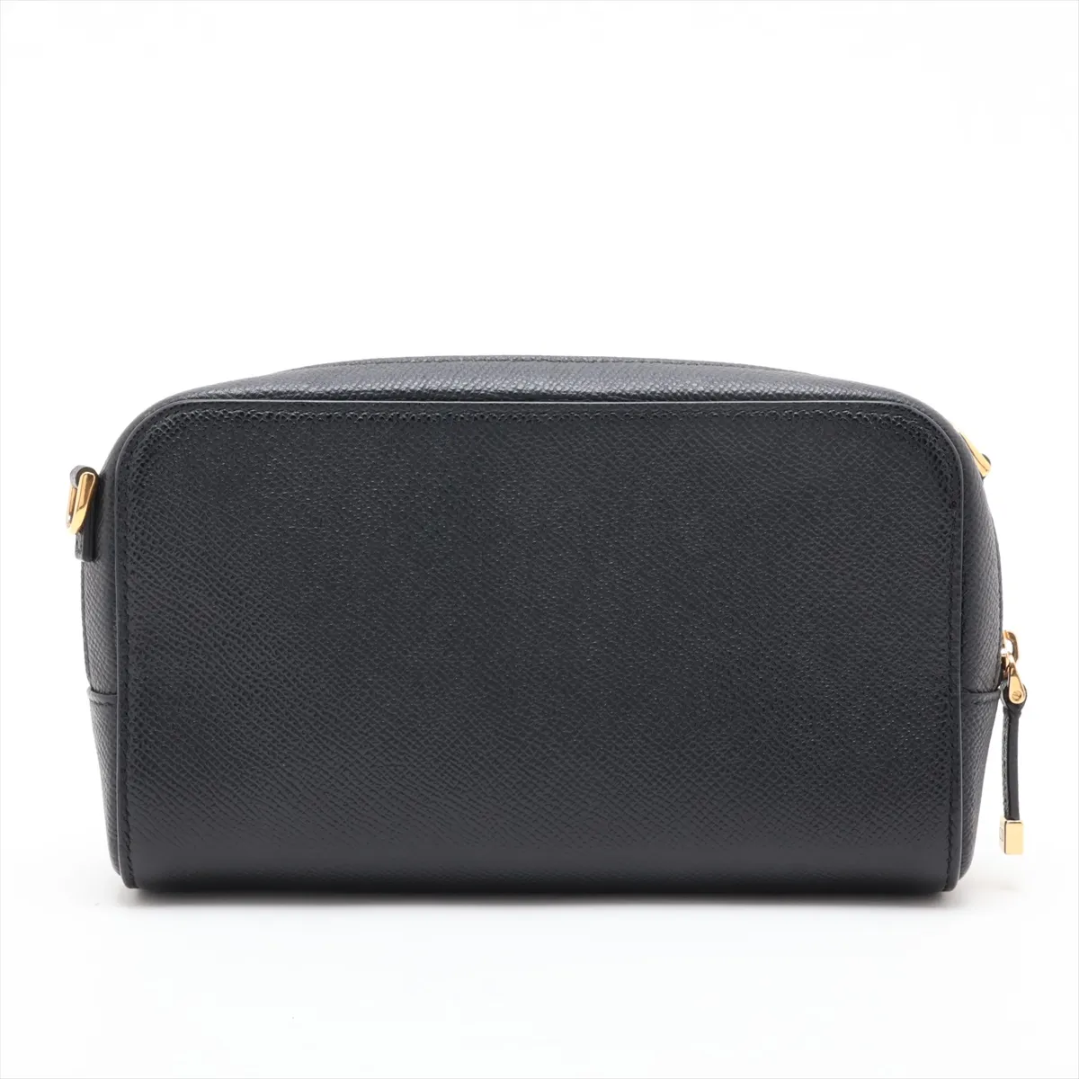 Calo Double Pouch Leather Shoulder Bag Black — view 2