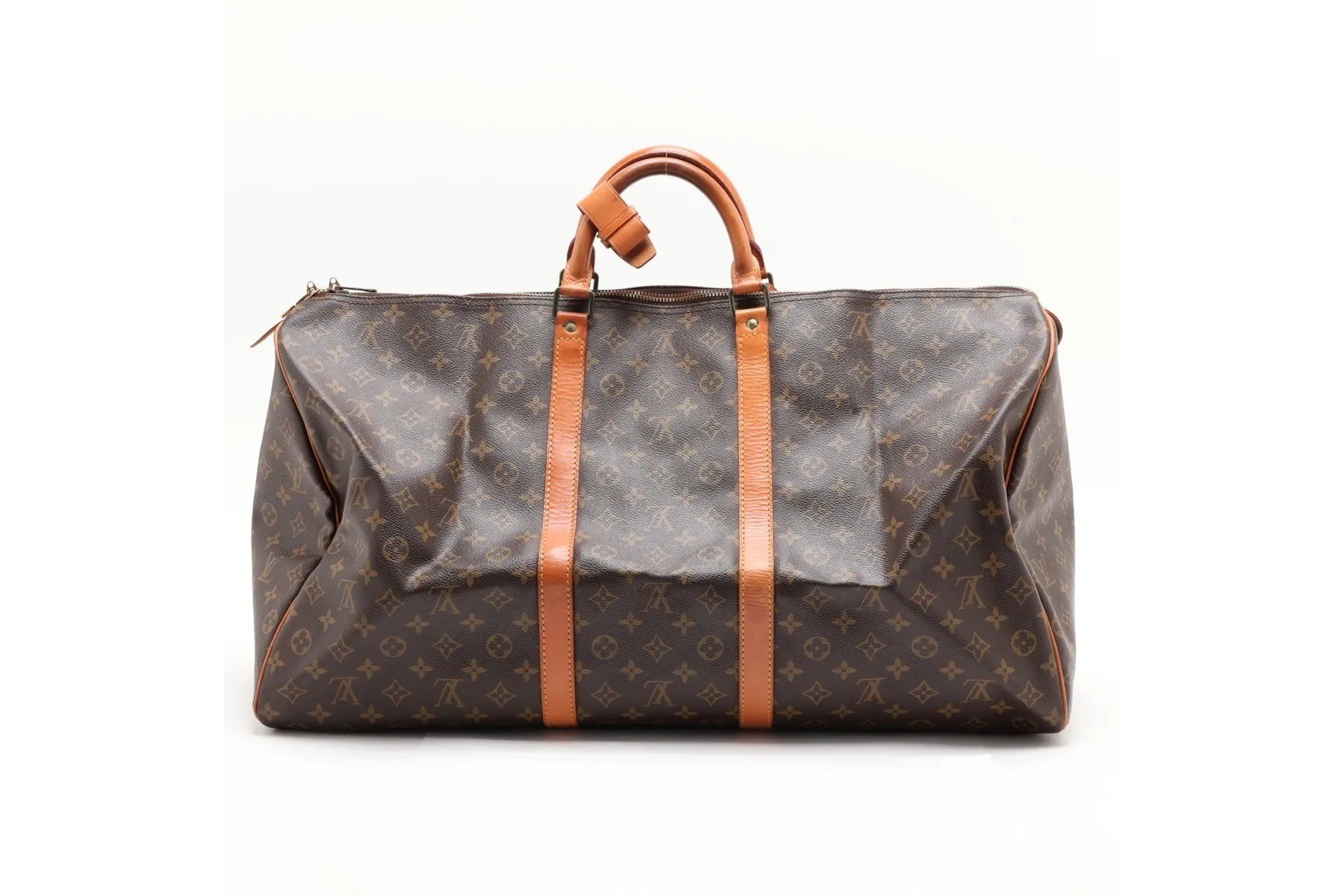 Monogram Keepall 60 M41422 Leather Boston Bag — view 2