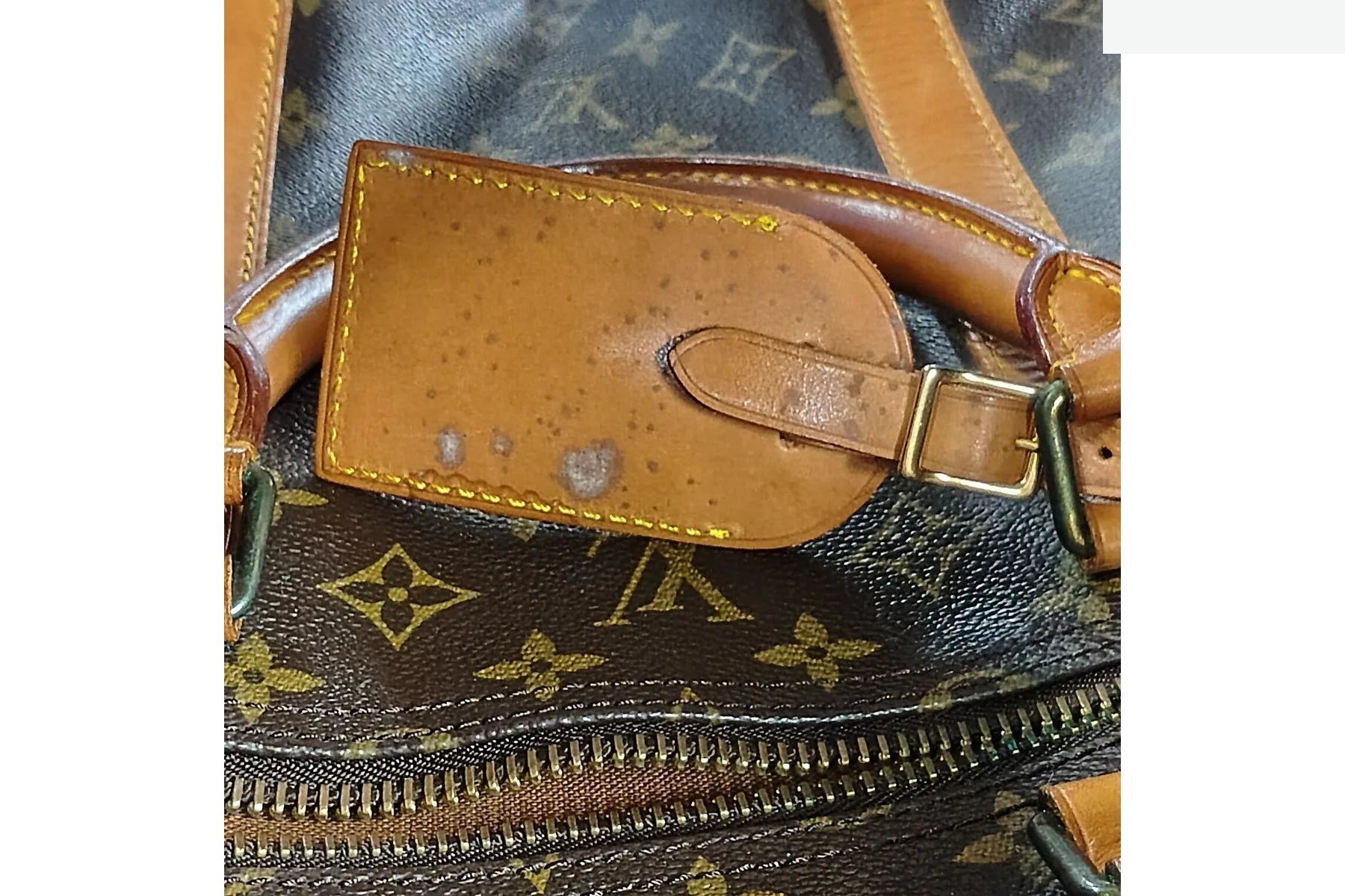 Monogram Keepall 60 M41422 Leather Boston Bag — view 11