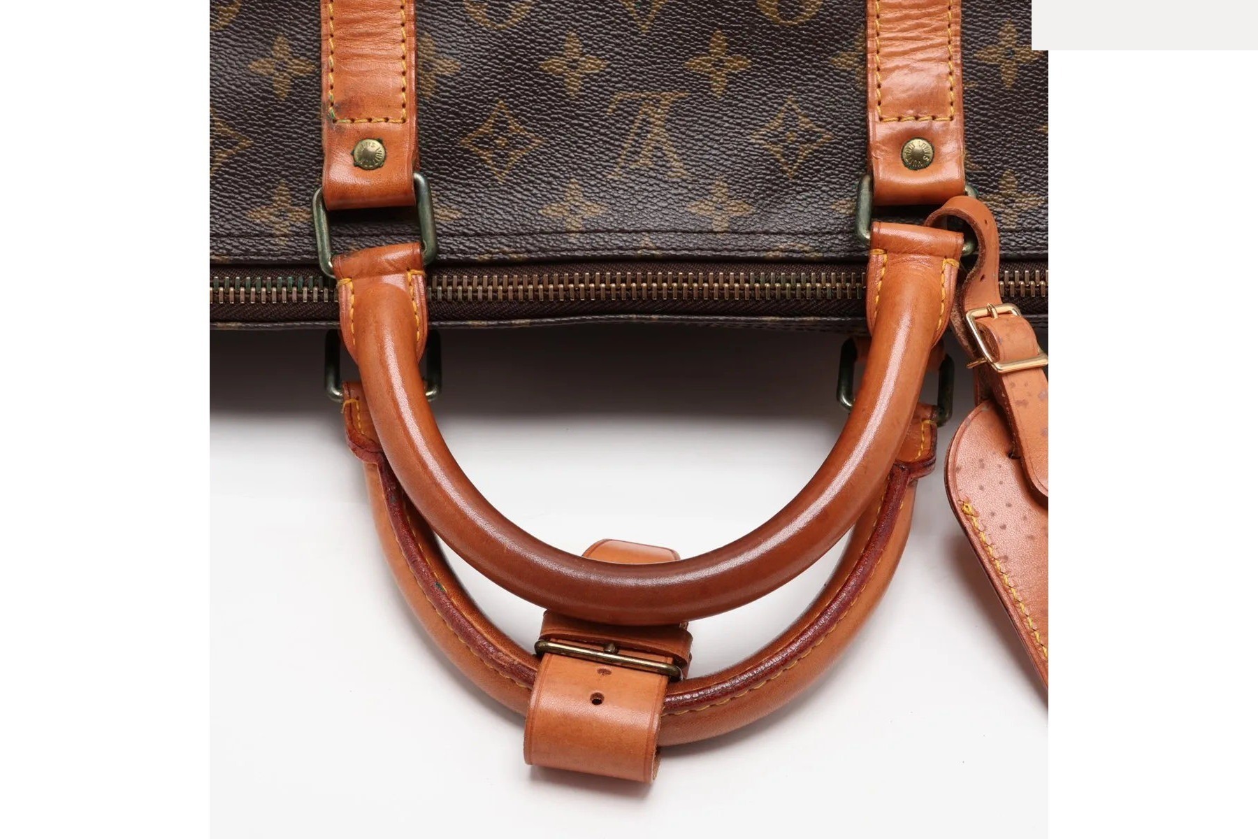 Monogram Keepall 60 M41422 Leather Boston Bag — view 5