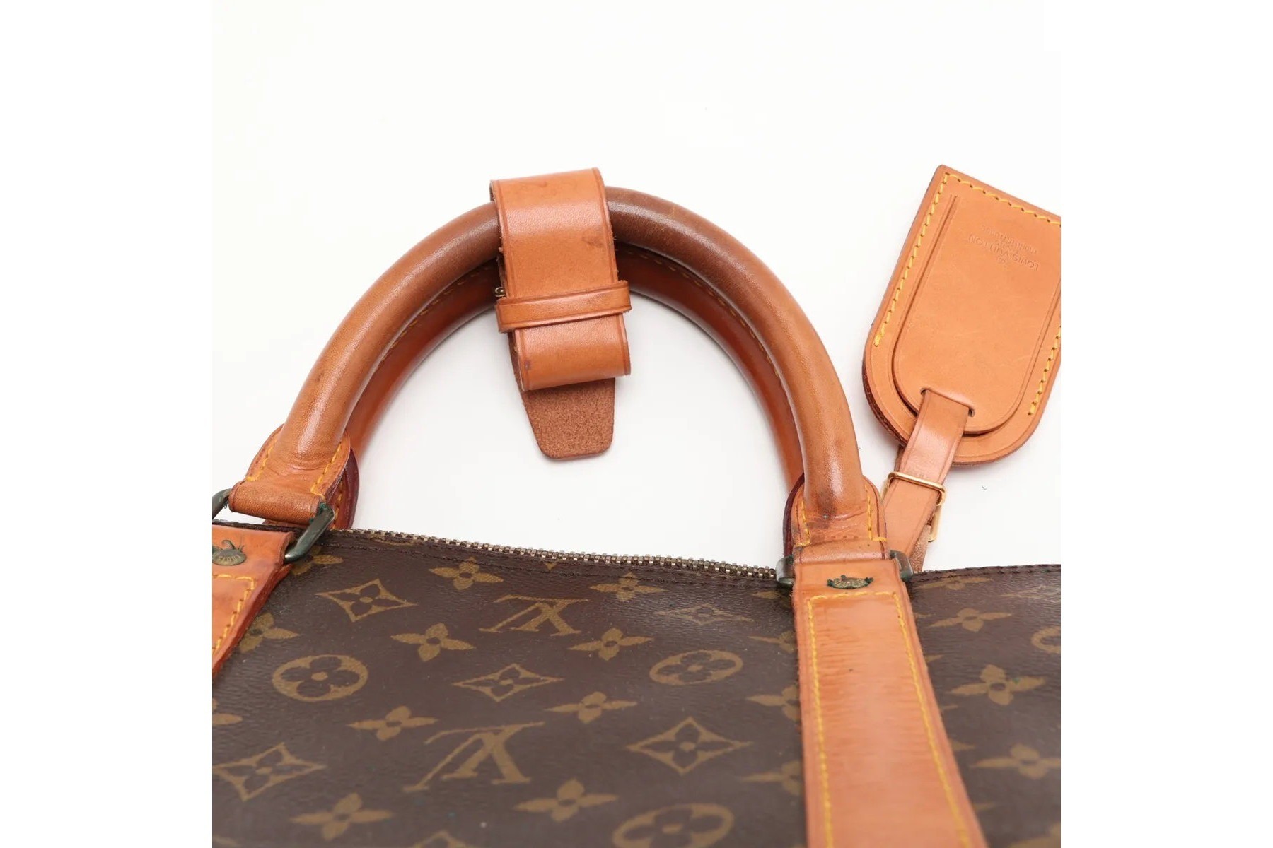 Monogram Keepall 60 M41422 Leather Boston Bag — view 6
