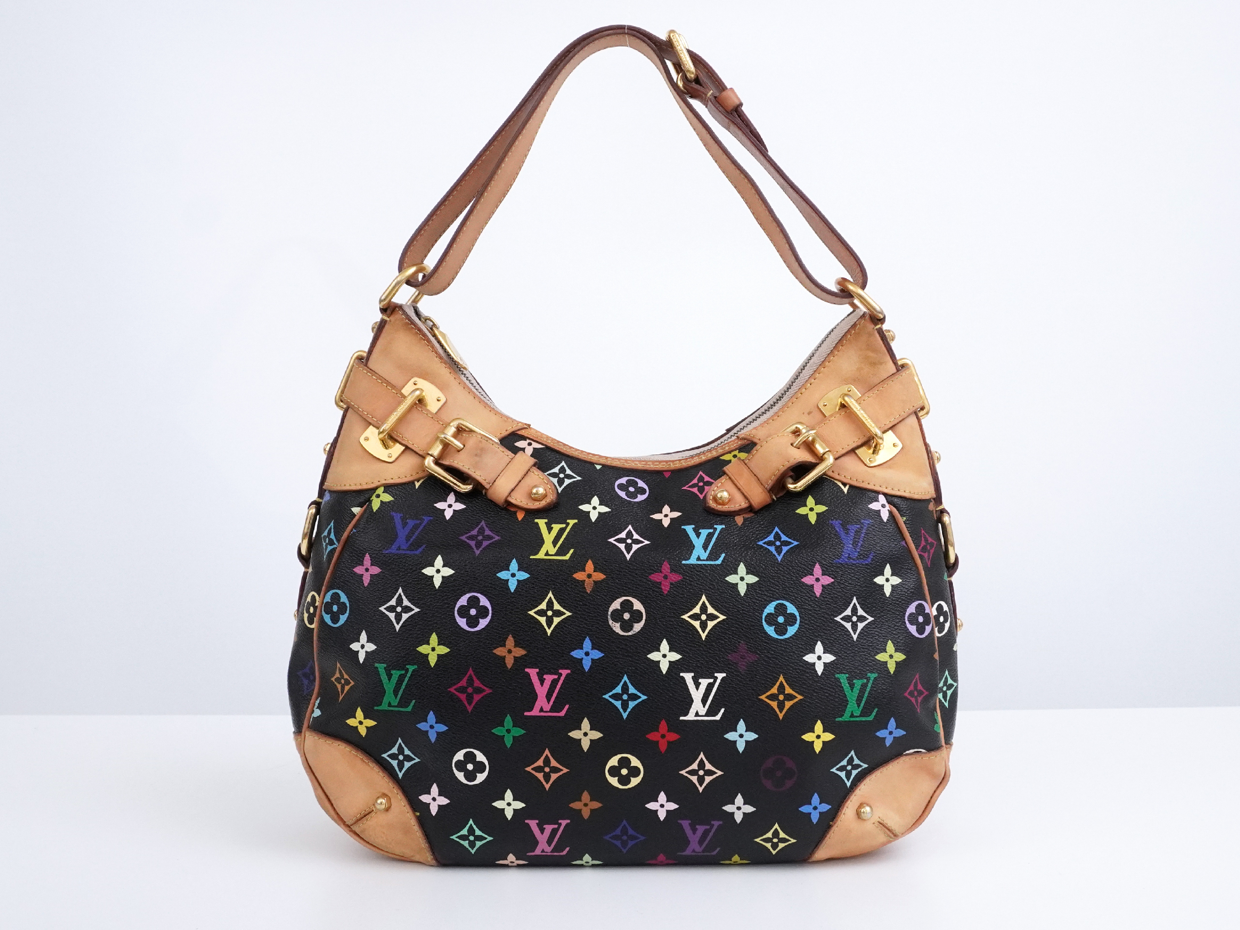 Monogram Multicolor Greta M40196 Noir Shoulder Bag