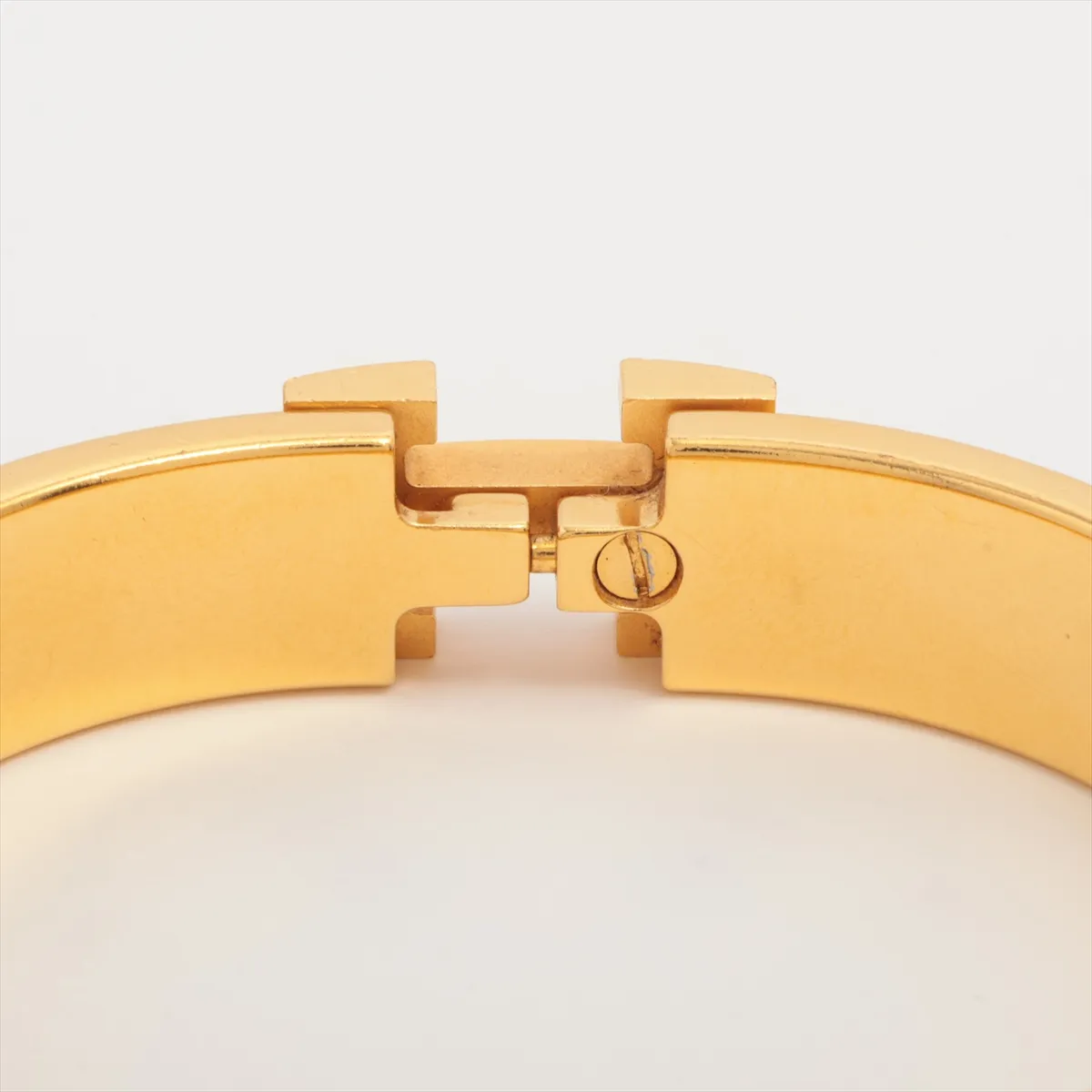 Click H Fan ST0224 Bangle GP Gold x Marron Glacé. Shows — view 4