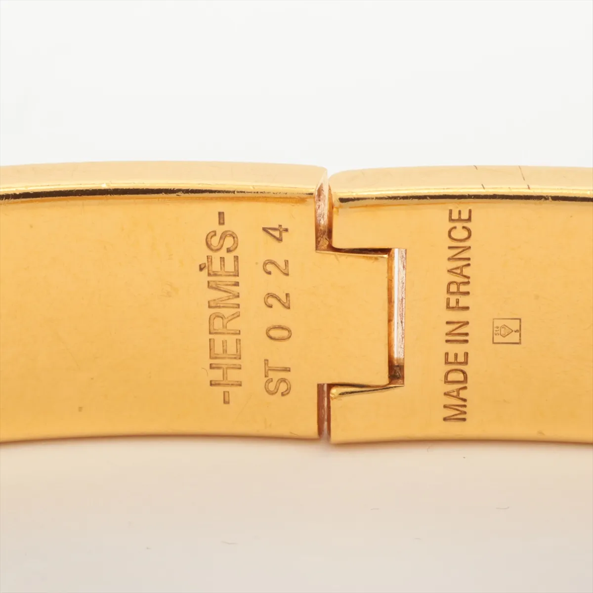 Click H Fan ST0224 Bangle GP Gold x Marron Glacé. Shows — view 6